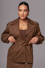 Chocolate Nightfall Suede Jacket