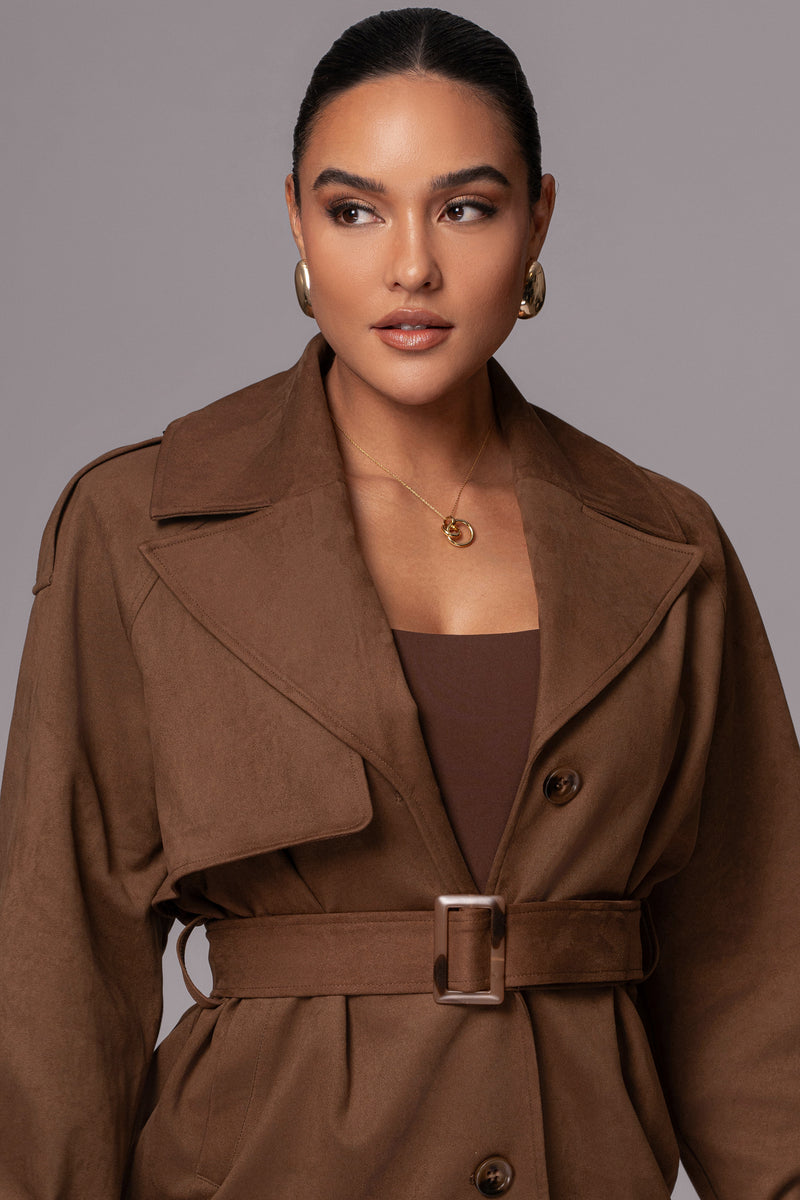 Chocolate Nightfall Suede Jacket