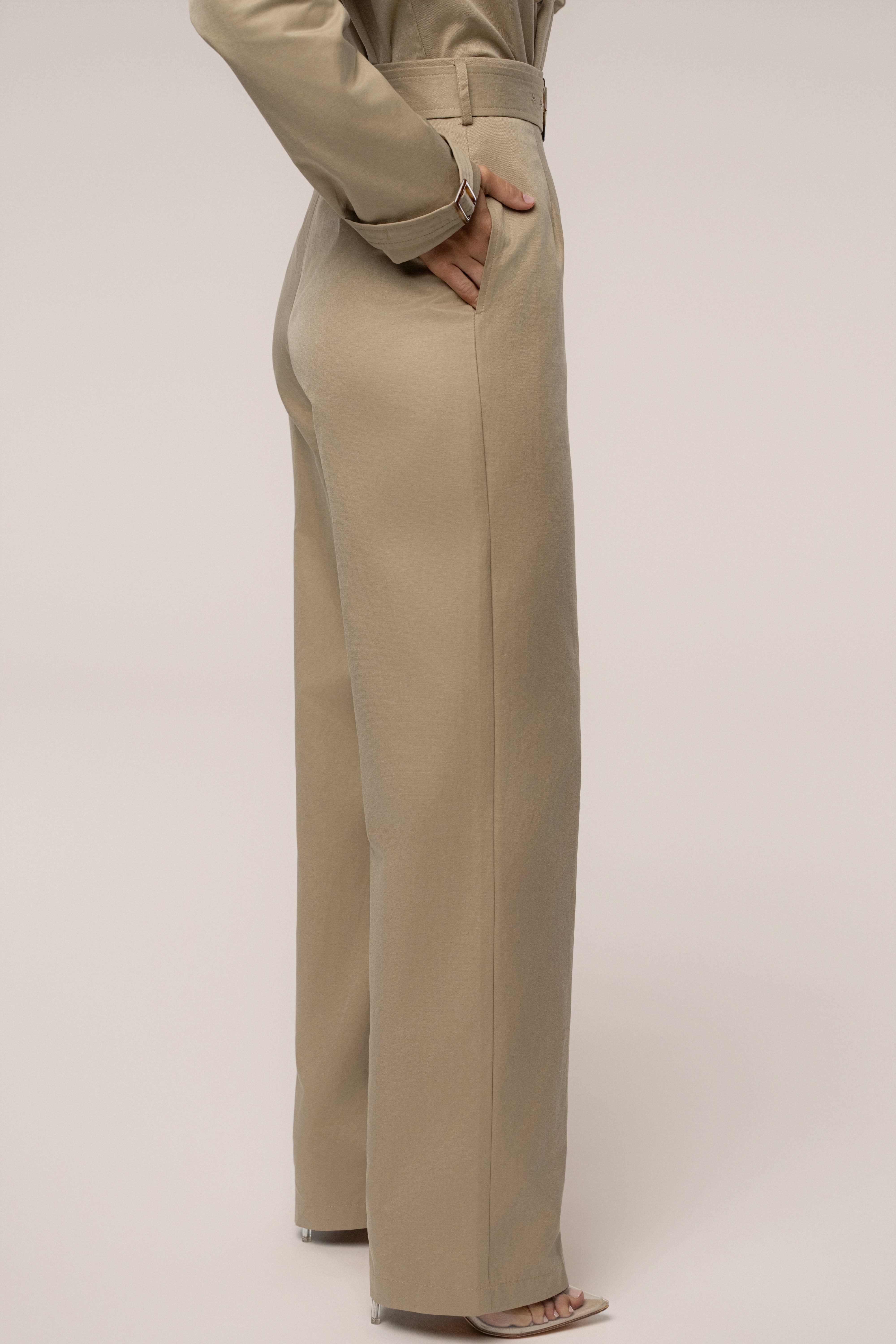 KhaKi Uncharted Belted Trouser