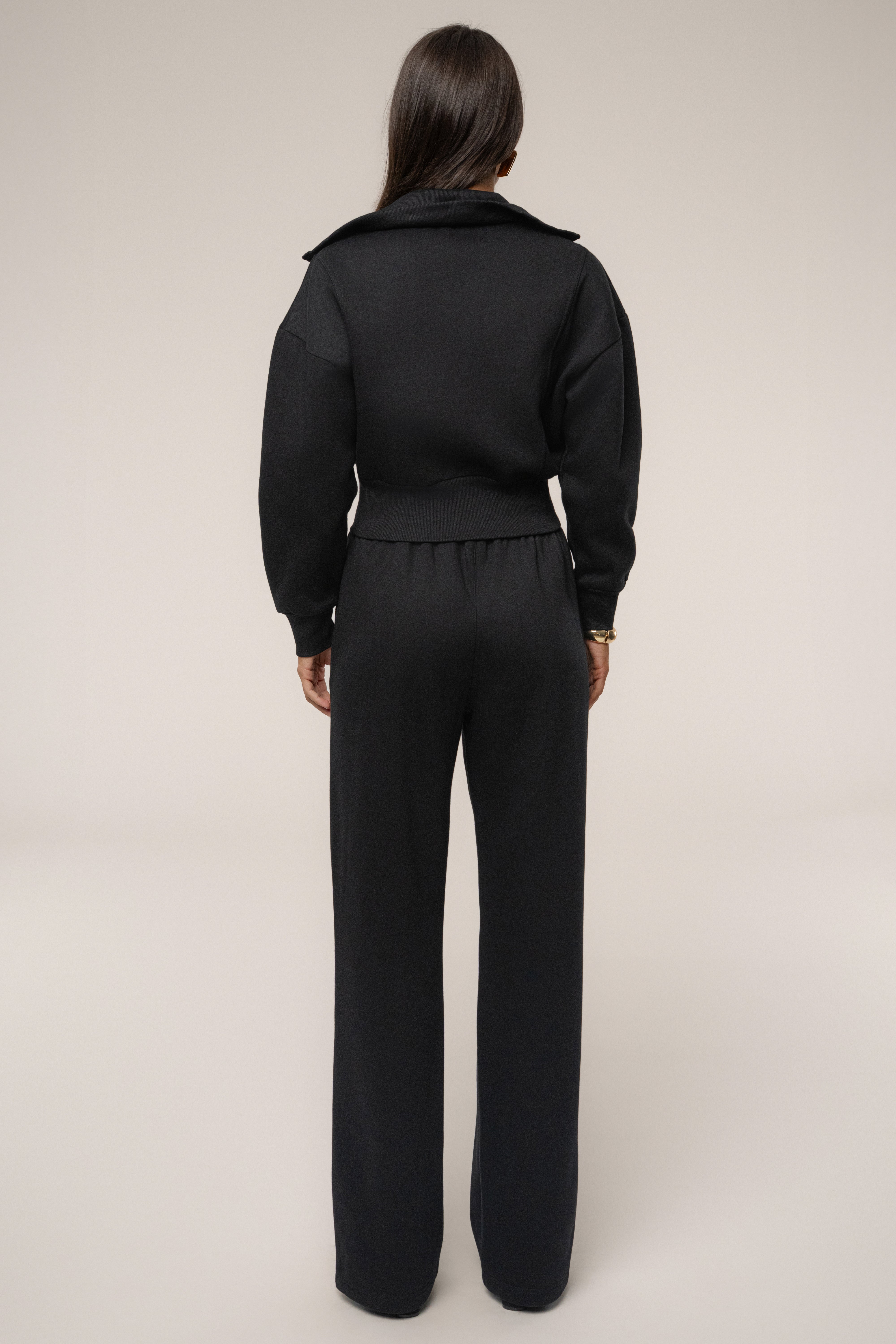 Black JLUXLABEL Logo Fleece Pants