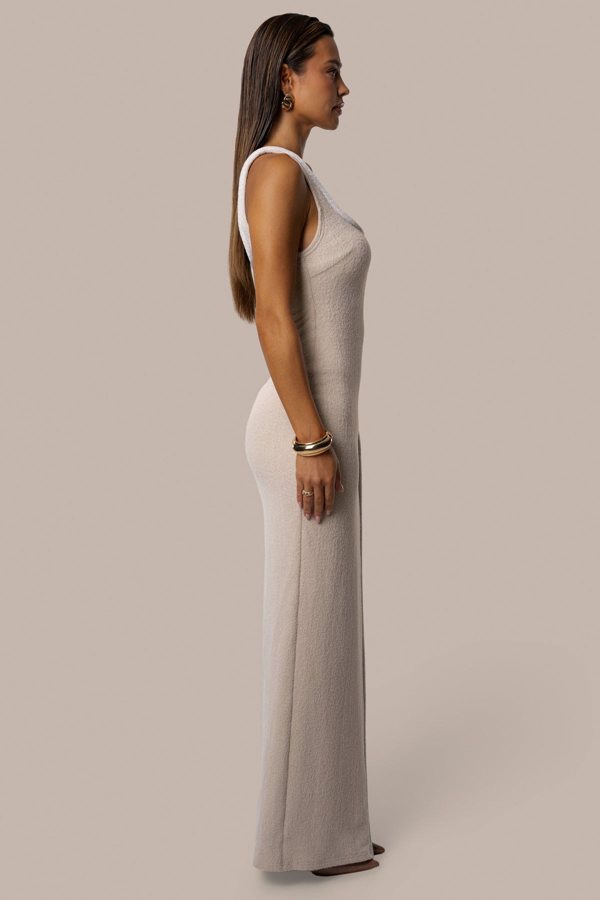 Stone Merlot Nights Maxi Dress