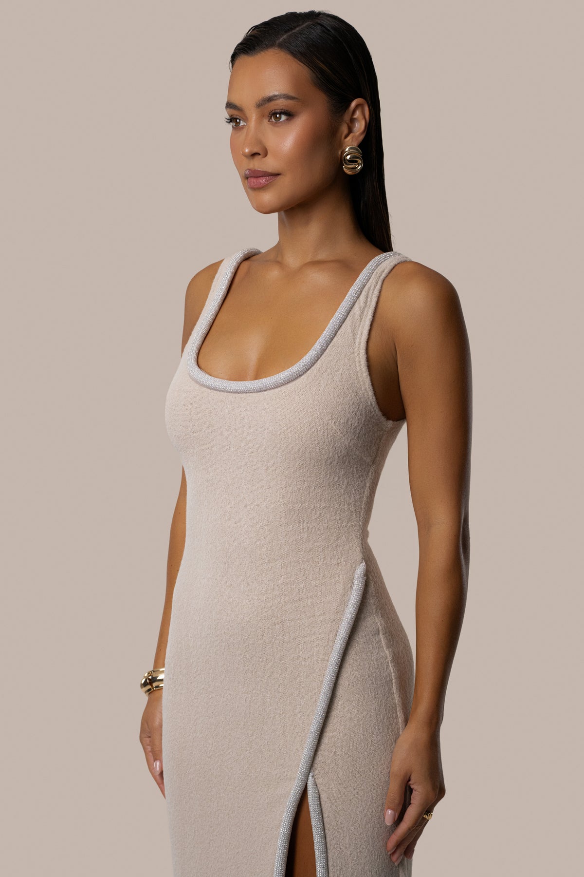 Stone Merlot Nights Maxi Dress