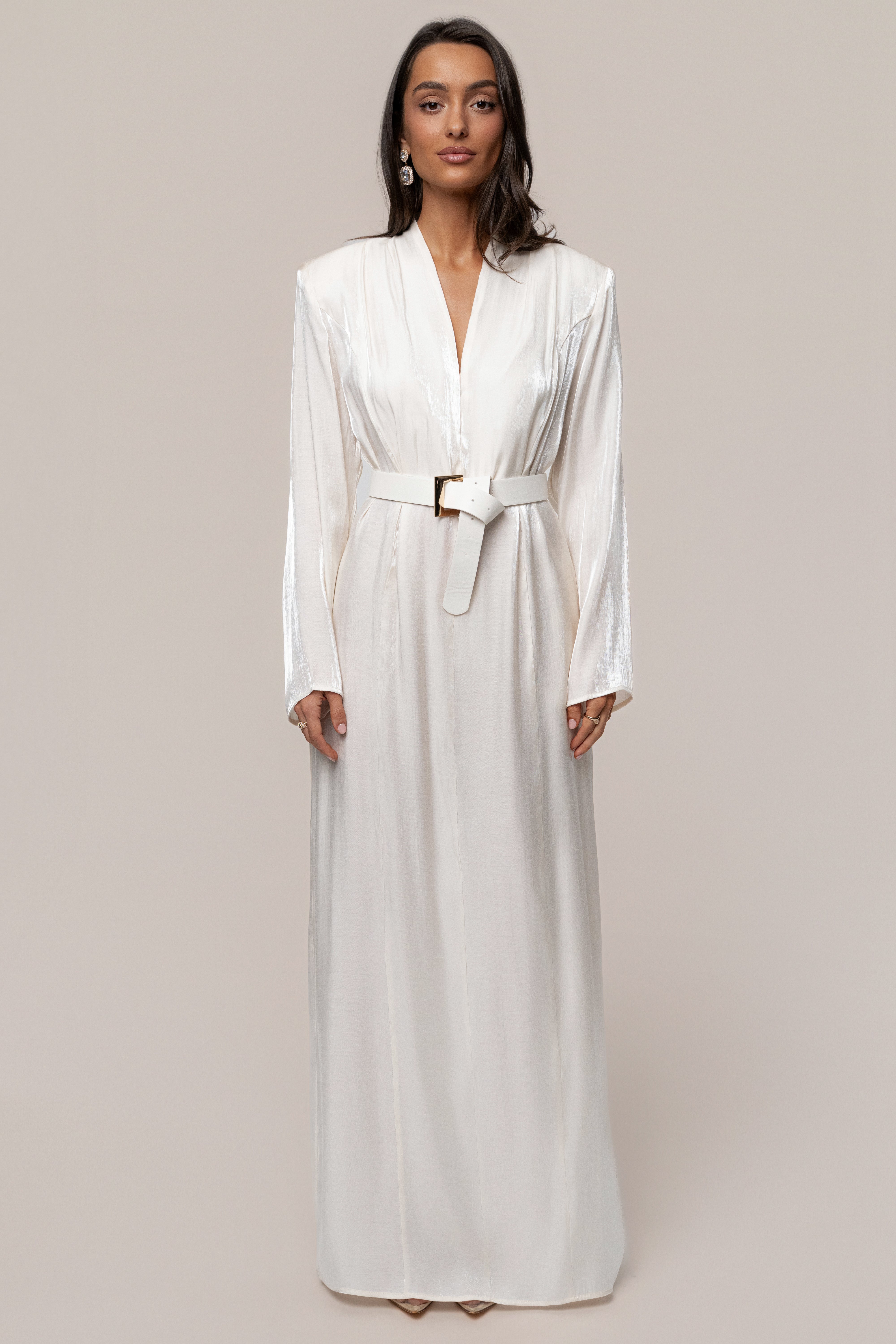 Ivory Evergreen Nights Maxi Dress - JLUXLABEL