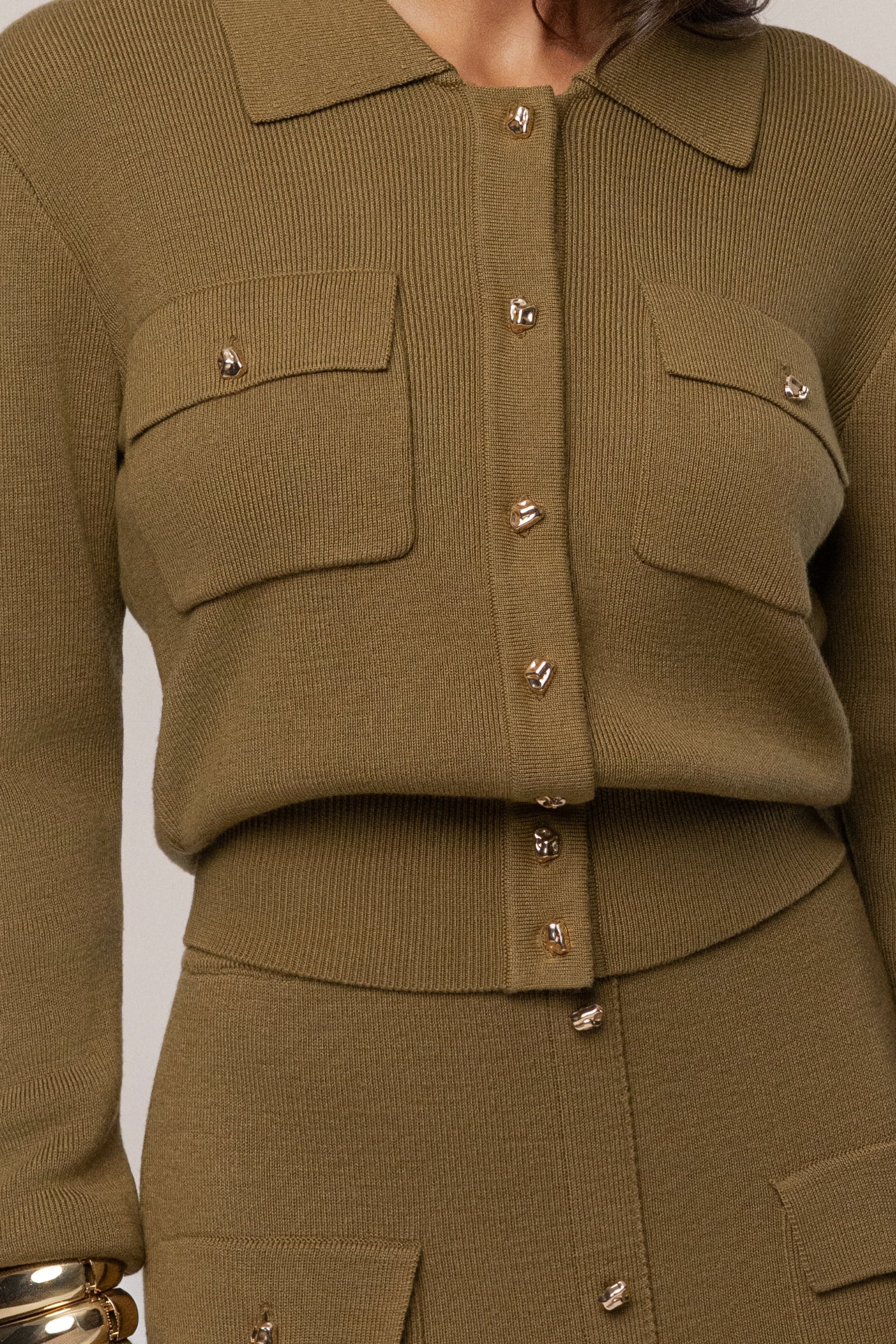 Olive Fall Bliss Knit Top - JLUXLABEL