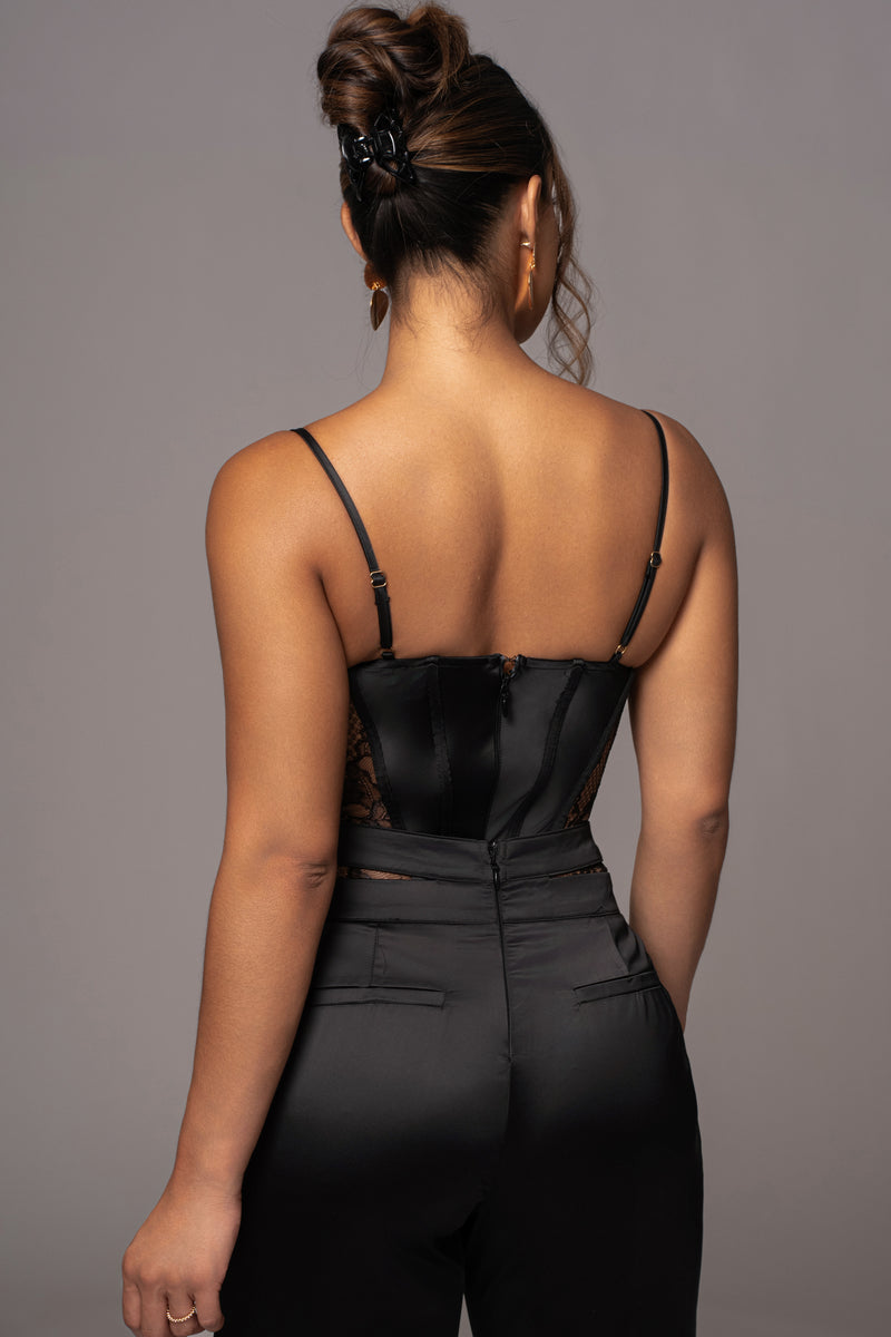 Black Incomparable Lace Bodysuit - JLUXLABEL