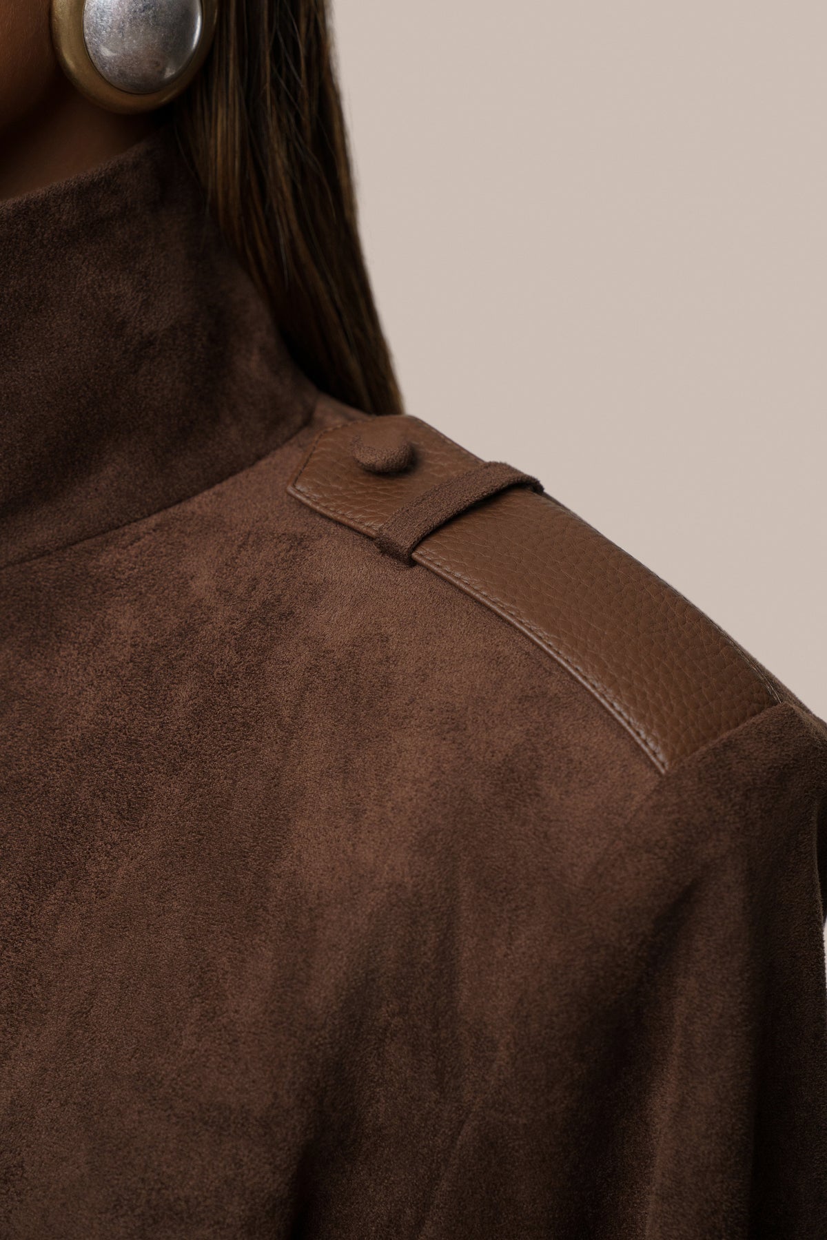 Chocolate Upper East Cropped Jacket - JLUXLABEL