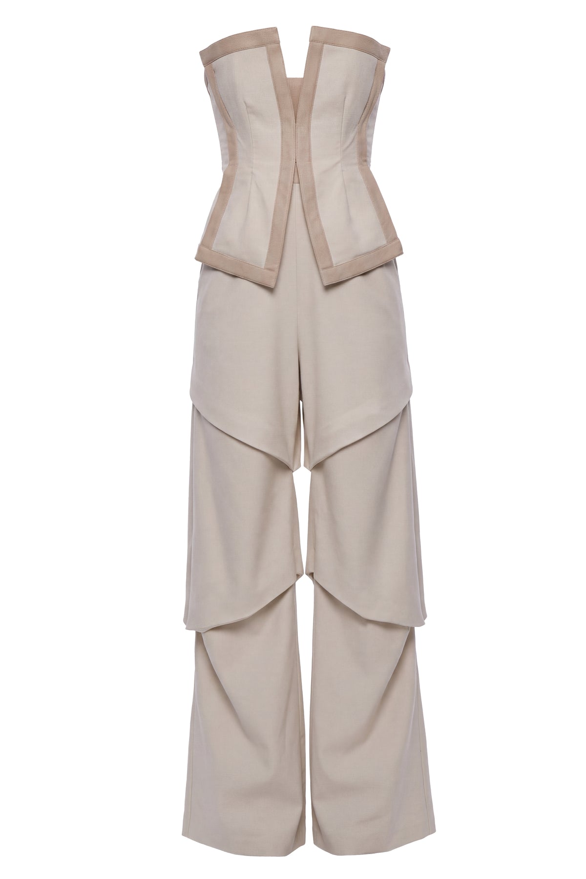 PRE-ORDER Sand The Blueprint Contrast Jumpsuit