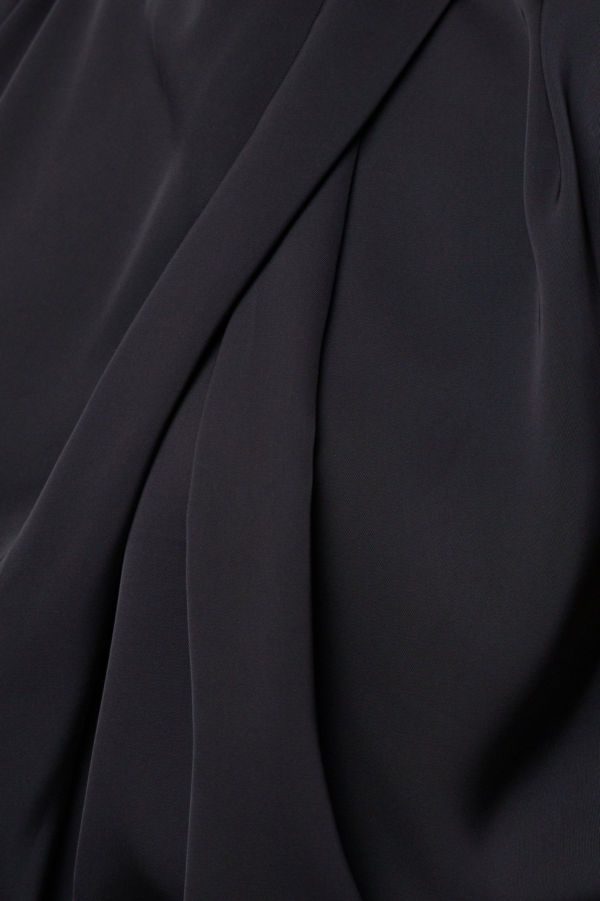 Black High Standards Drape Top - JLUXLABEL