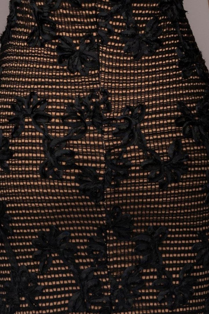 Robe midi en dentelle angélique noire