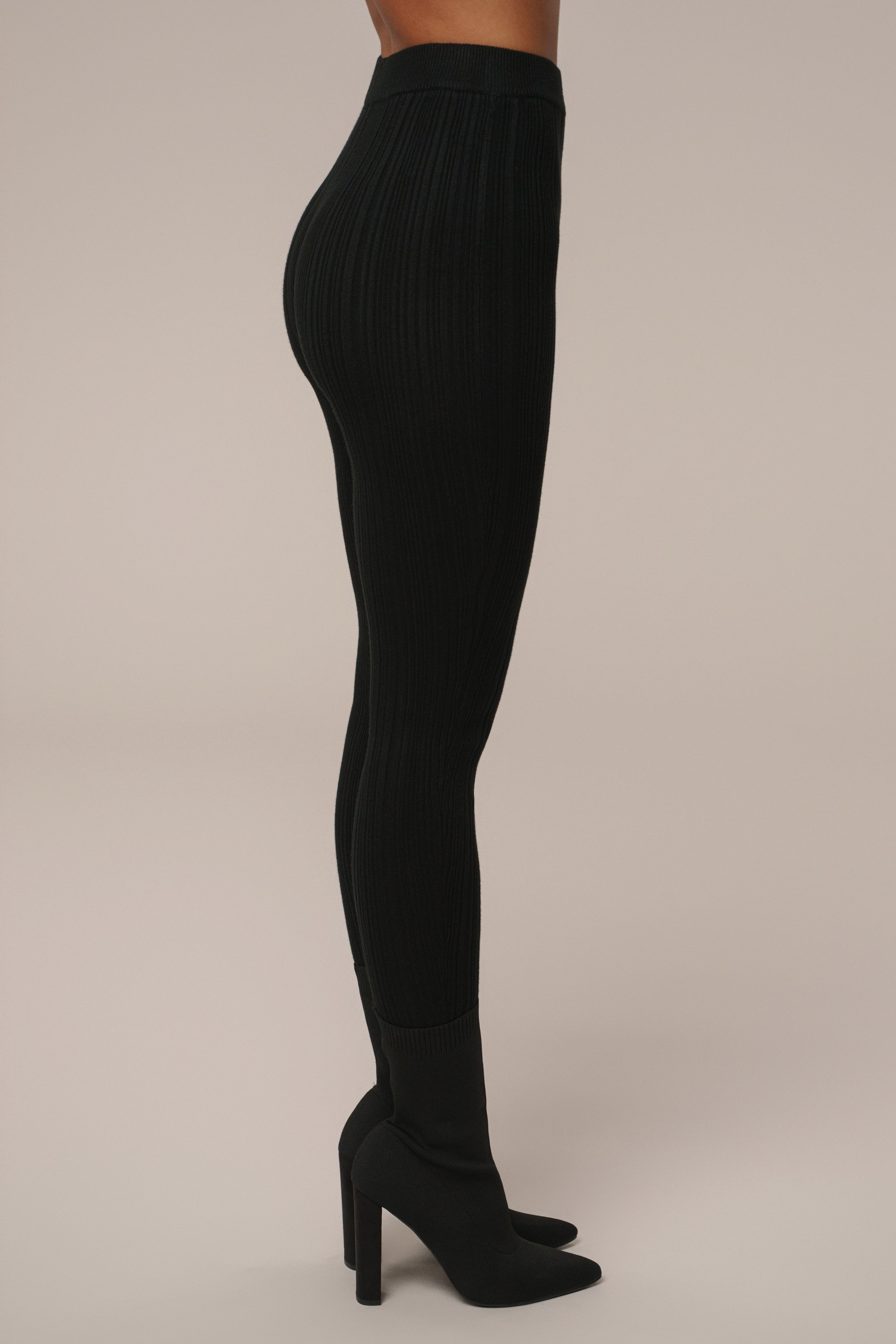 レッグウェア THE SHISHIKUI Rib Knit legg l / BLACK レッグウェア THE SHISHIKUI Rib Knit legg l / BLACK THE SHISHIKUI
