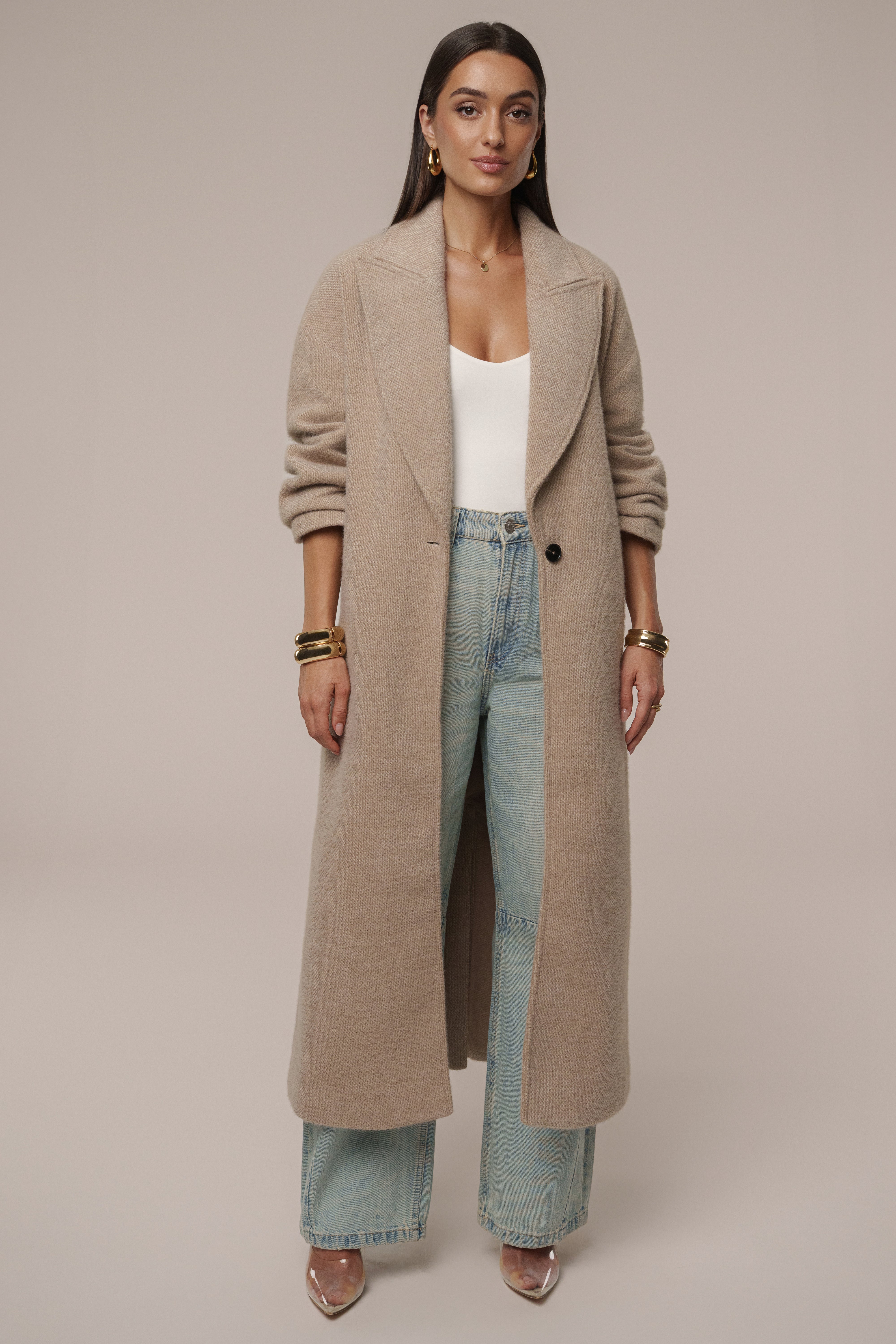 Sand Dion Oversized Coat