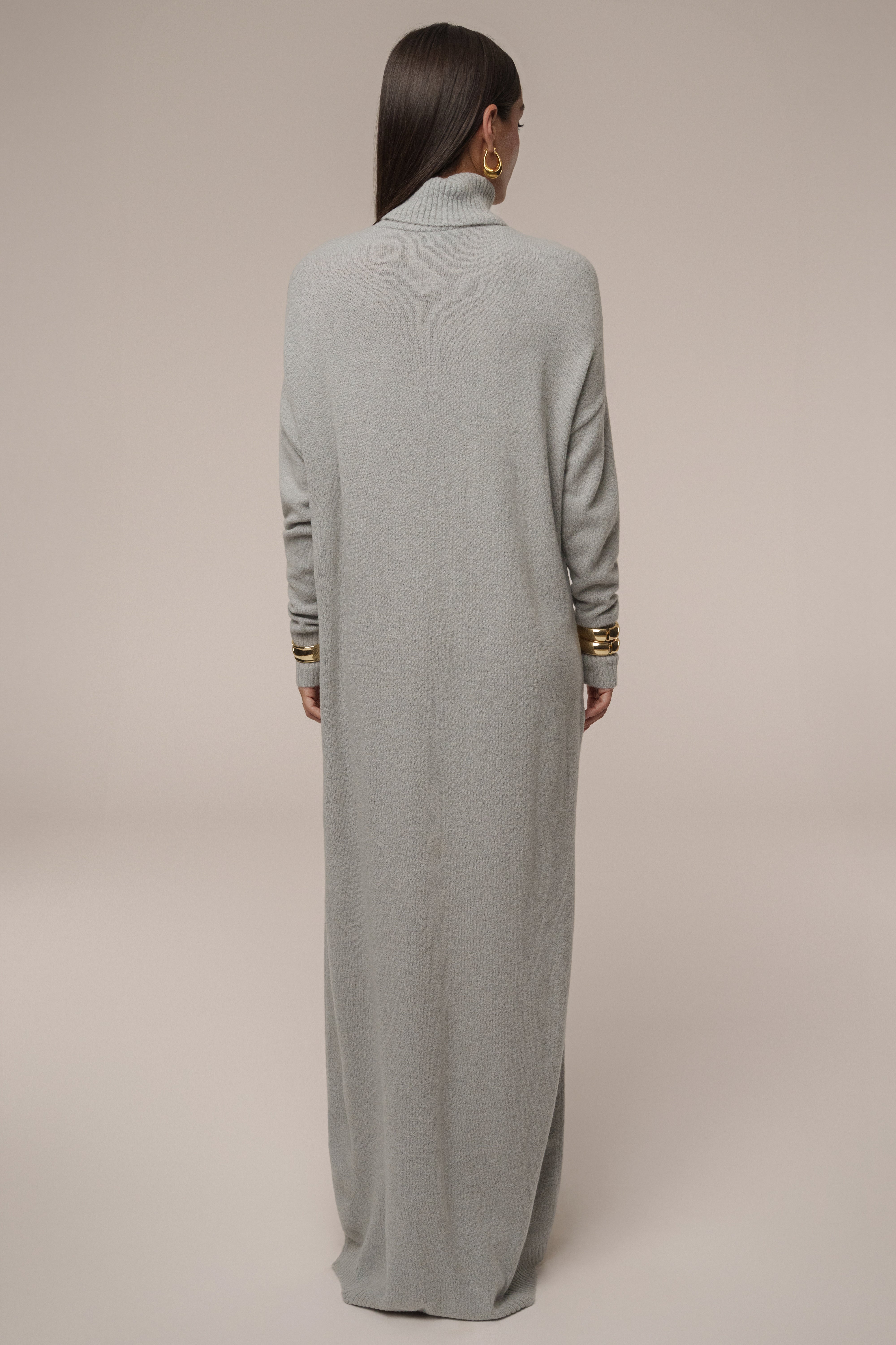 Grey Hartley Knit Maxi Dress - JLUXLABEL