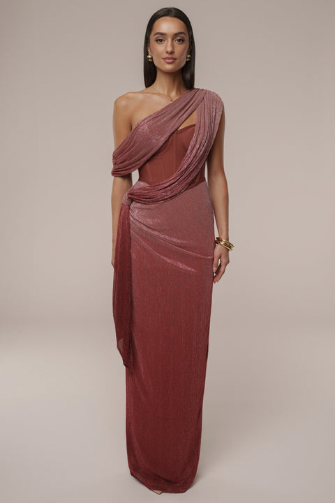 Jluxlabel Women's Celestina Draped Maxi Dress - Red Jluxlabel Women's Celestina Draped Maxi Dress - Red