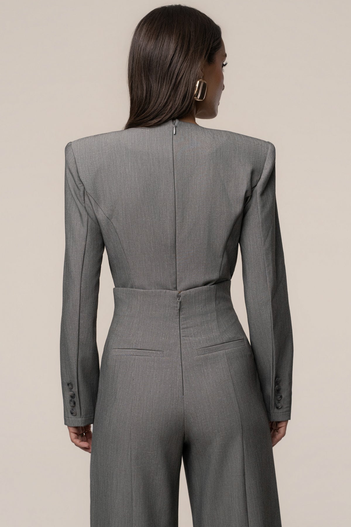 Heather Grey Power Move Bodysuit
