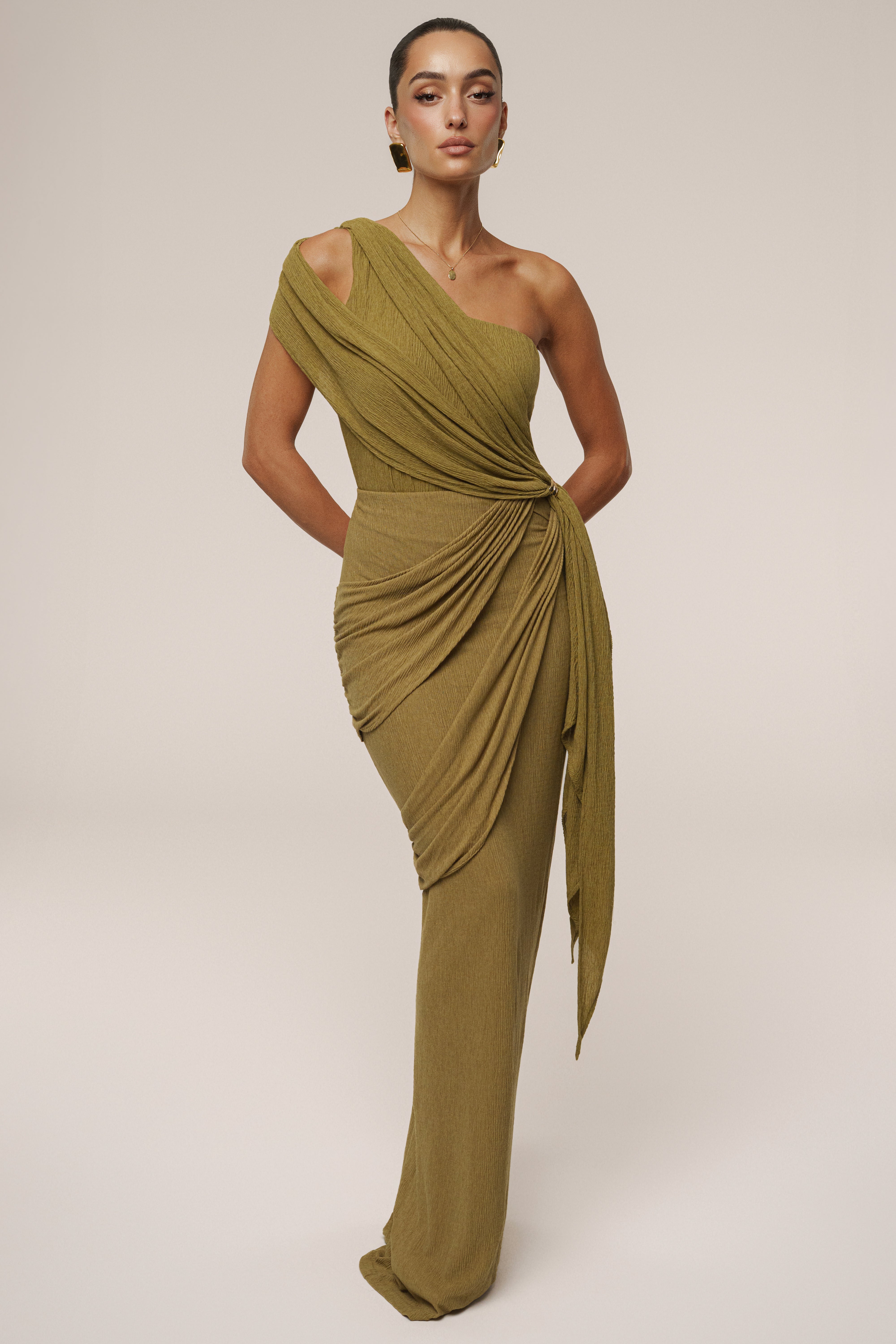 Moss Lovina Drape Bodysuit - JLUXLABEL