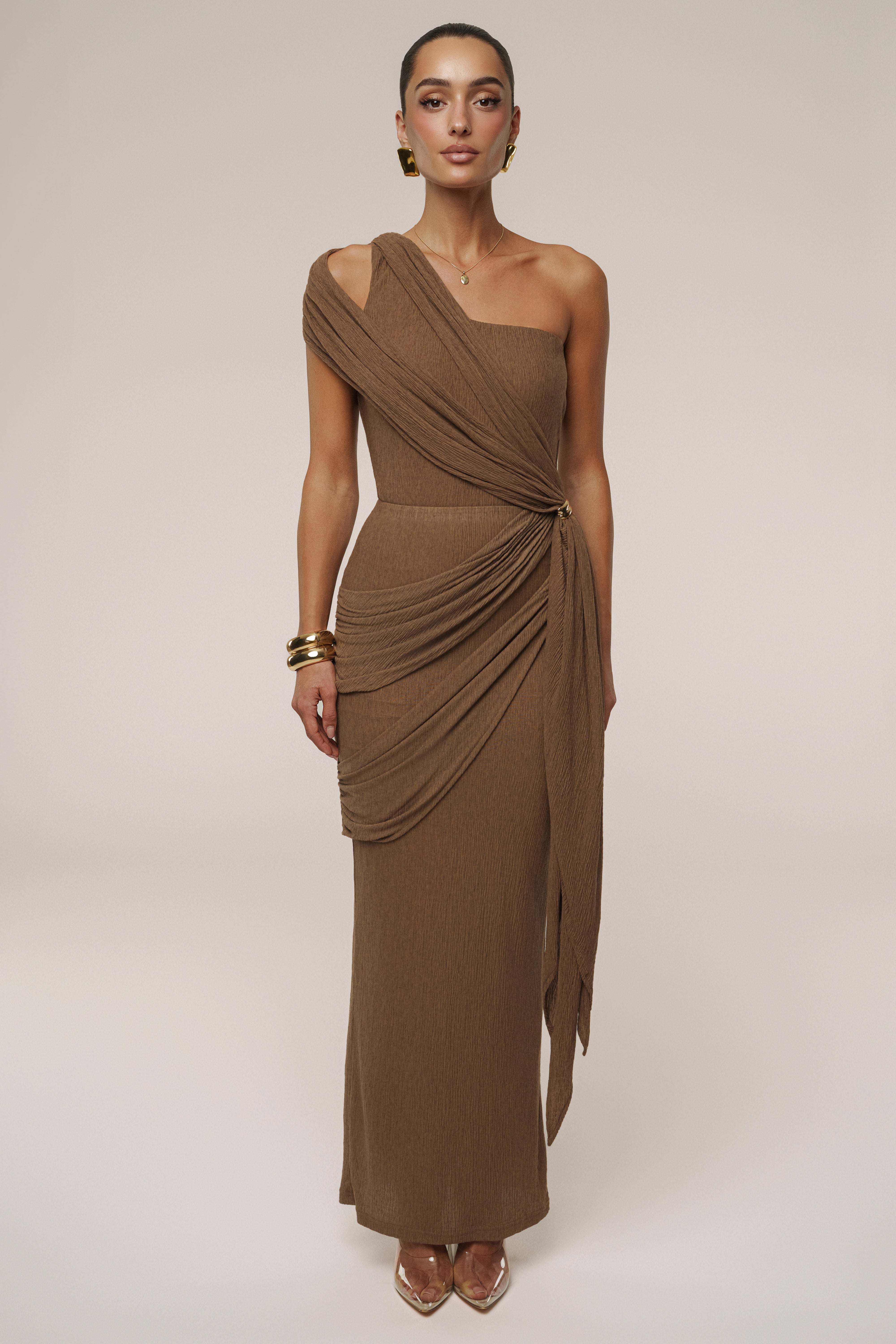 Chocolate Lovina Drape Bodysuit