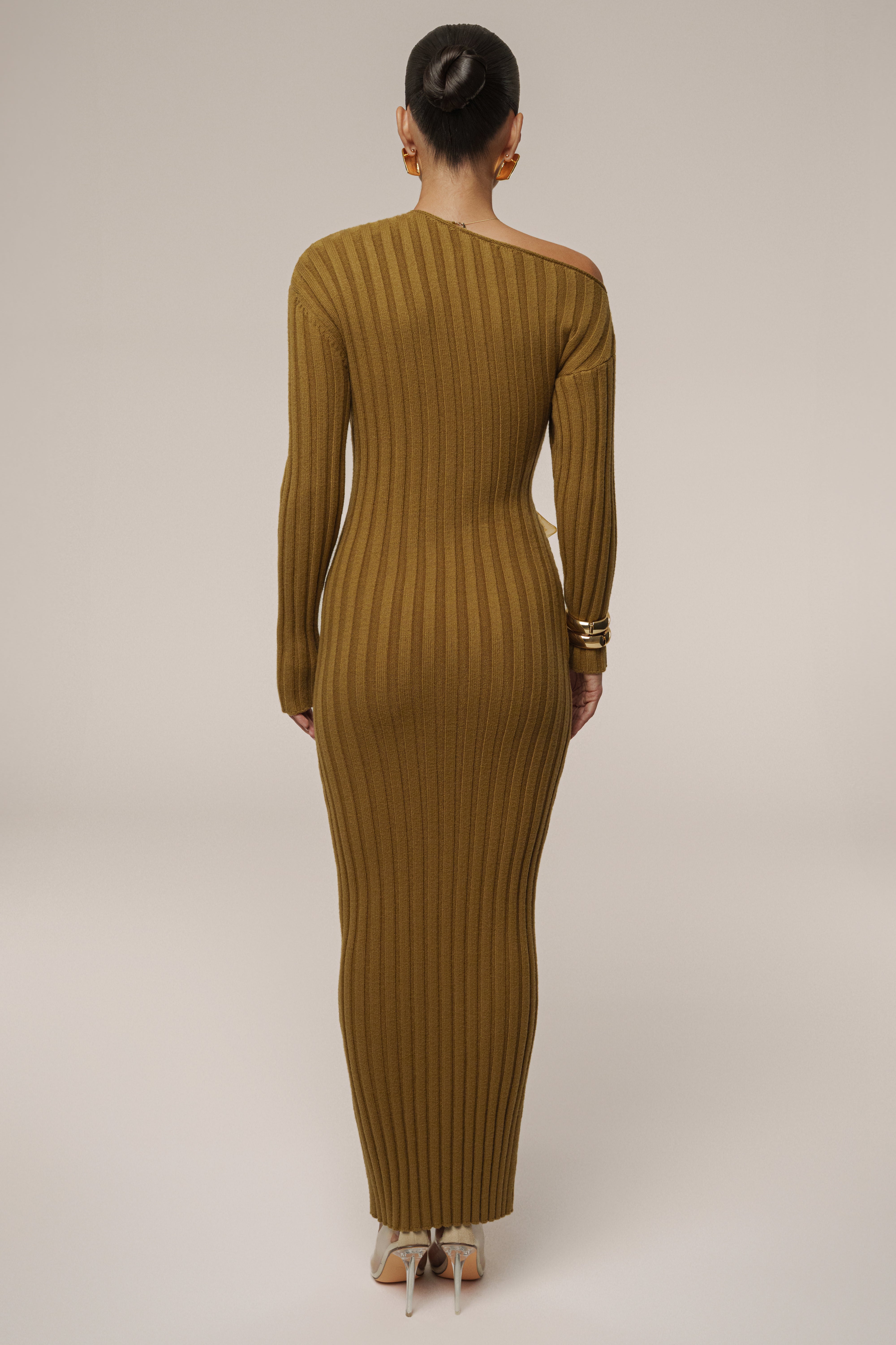 Olive Auttomn Maxi Dress - JLUXLABEL