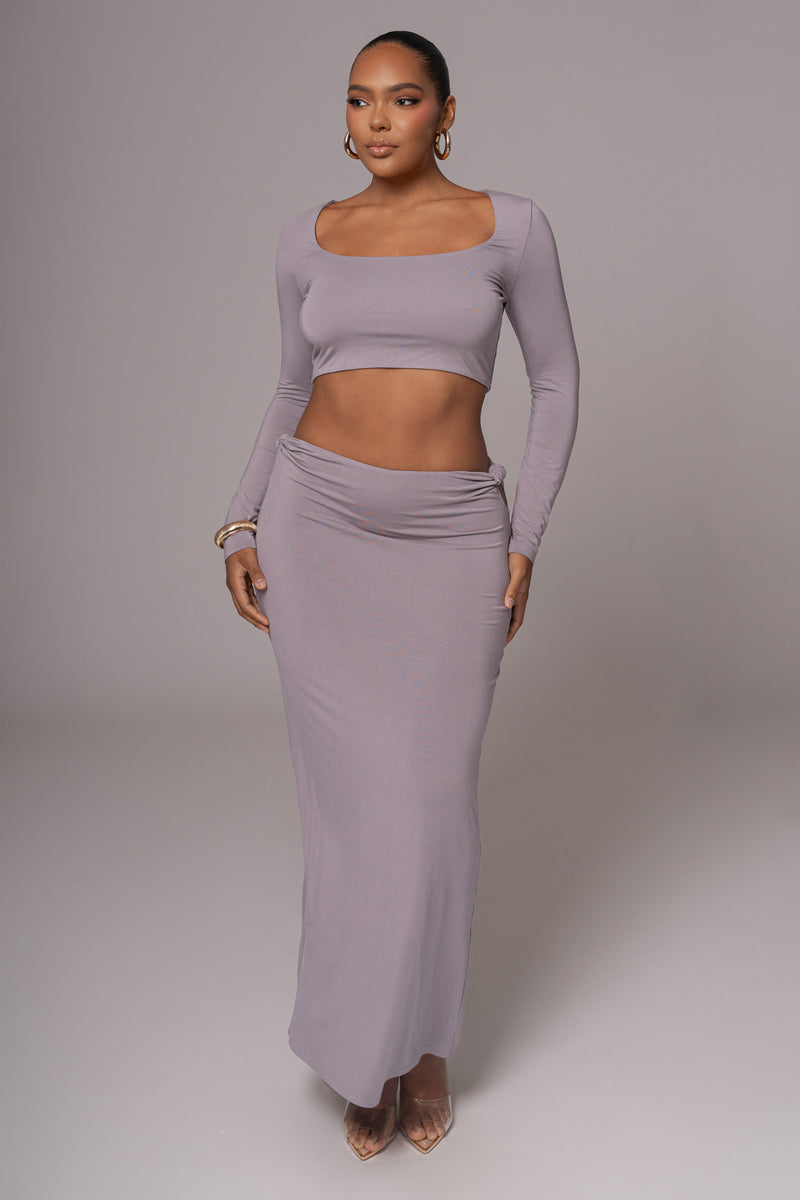 Grey Geneva Skirt Set