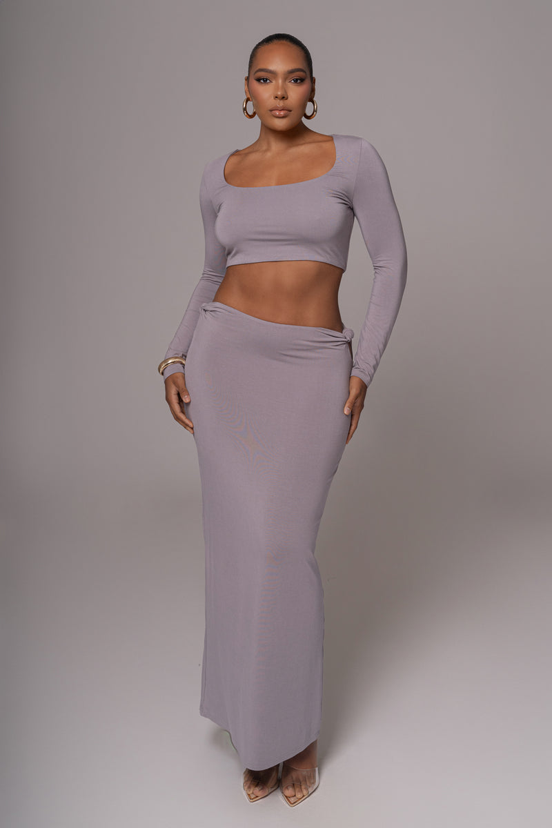 Grey Geneva Skirt Set