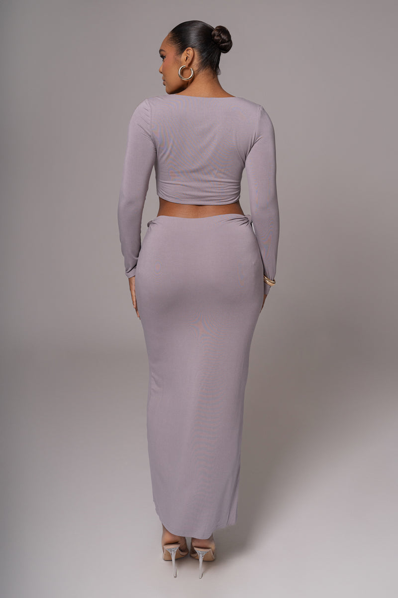 Grey Geneva Skirt Set