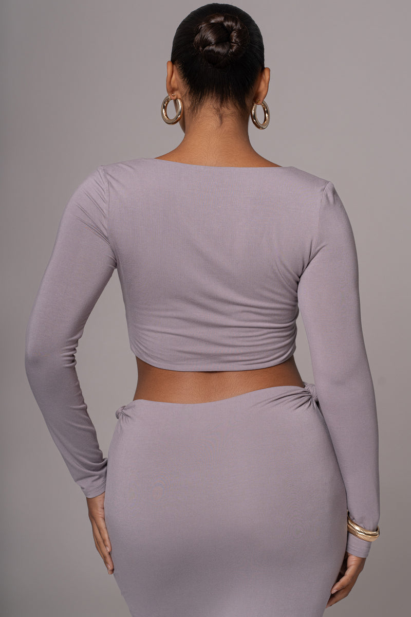 Grey Geneva Skirt Set