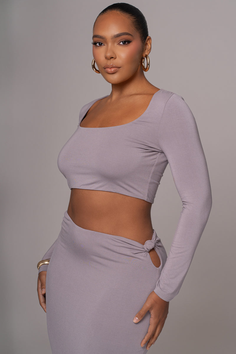 Grey Geneva Skirt Set