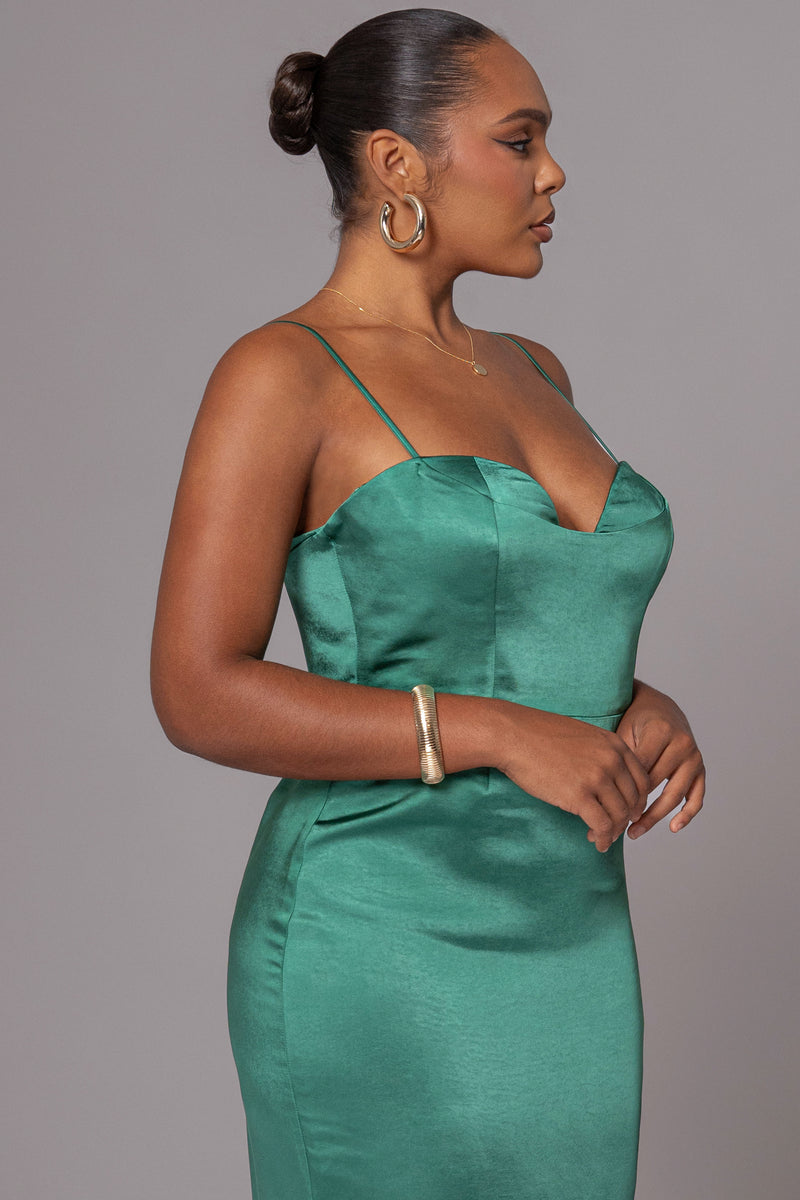 Green Moment In Time Maxi Dress