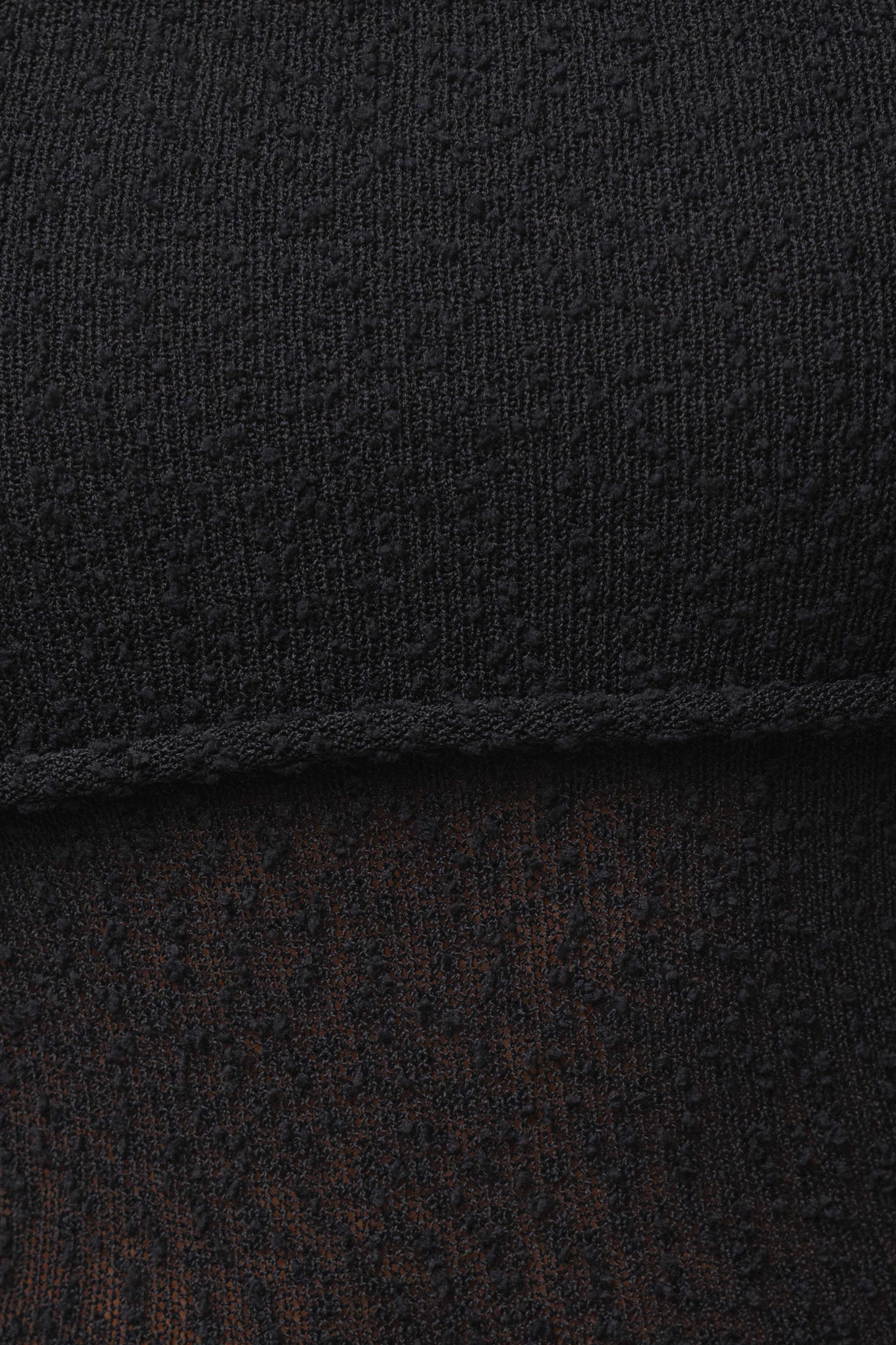 Black Soft Touch Knit Crop Top