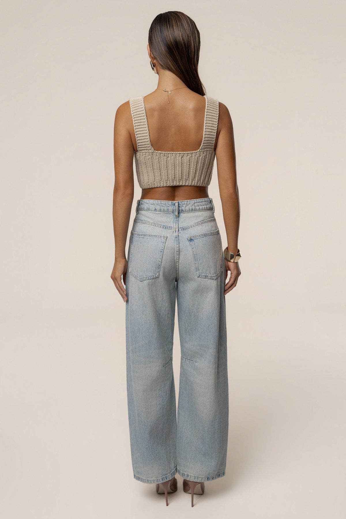 Stone Soft Form Knit Bralette