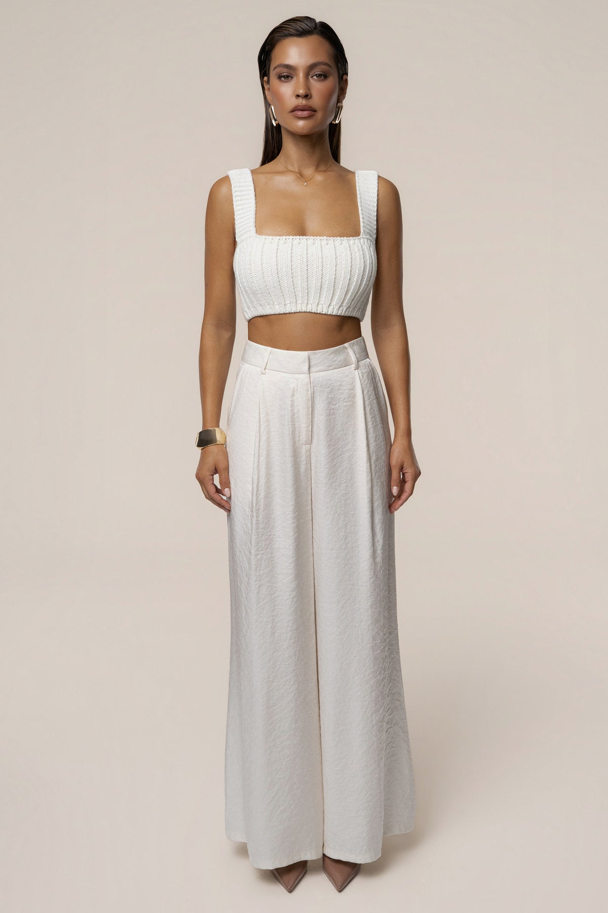 Ivory Soft Form Knit Bralette