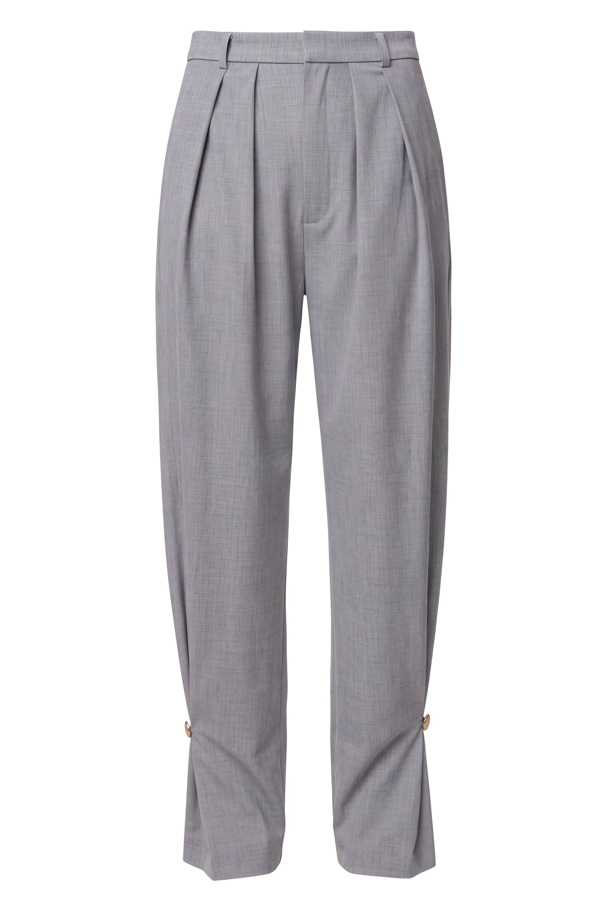 Grey Authority Pleat Trouser