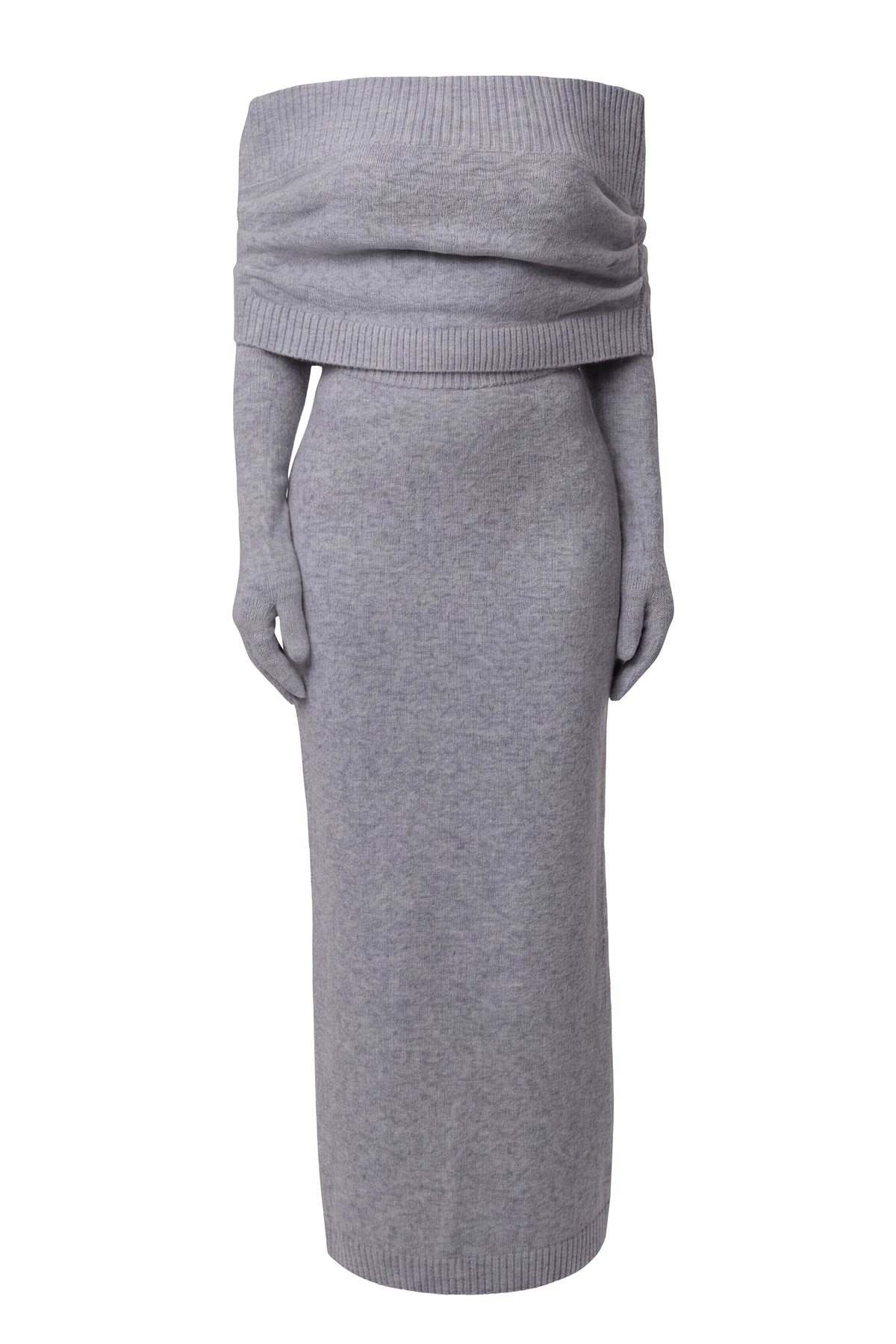 Heather Grey Raven Knit Skirt Set