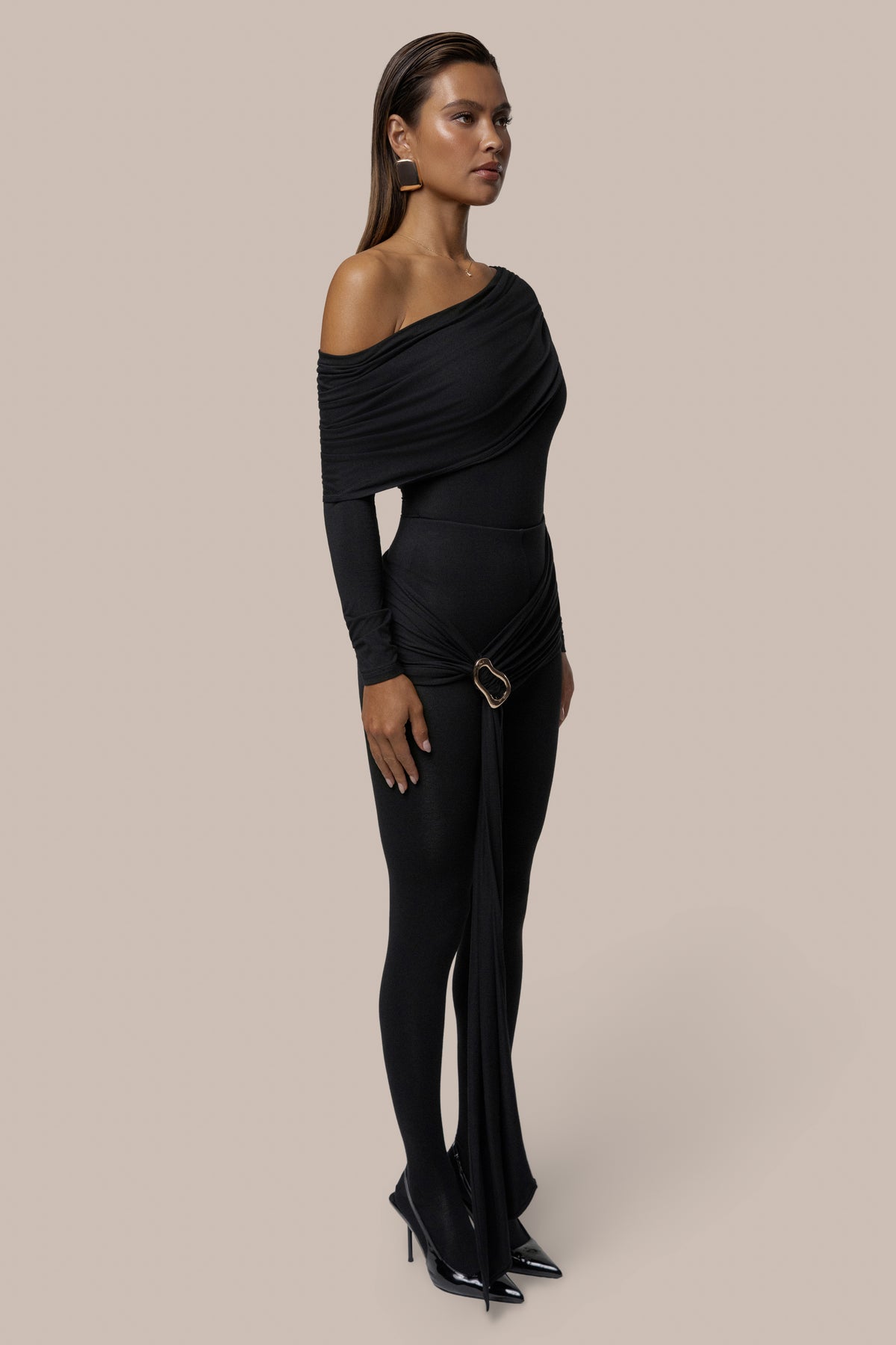 Black Evening Plans Bodysuit - JLUXLABEL