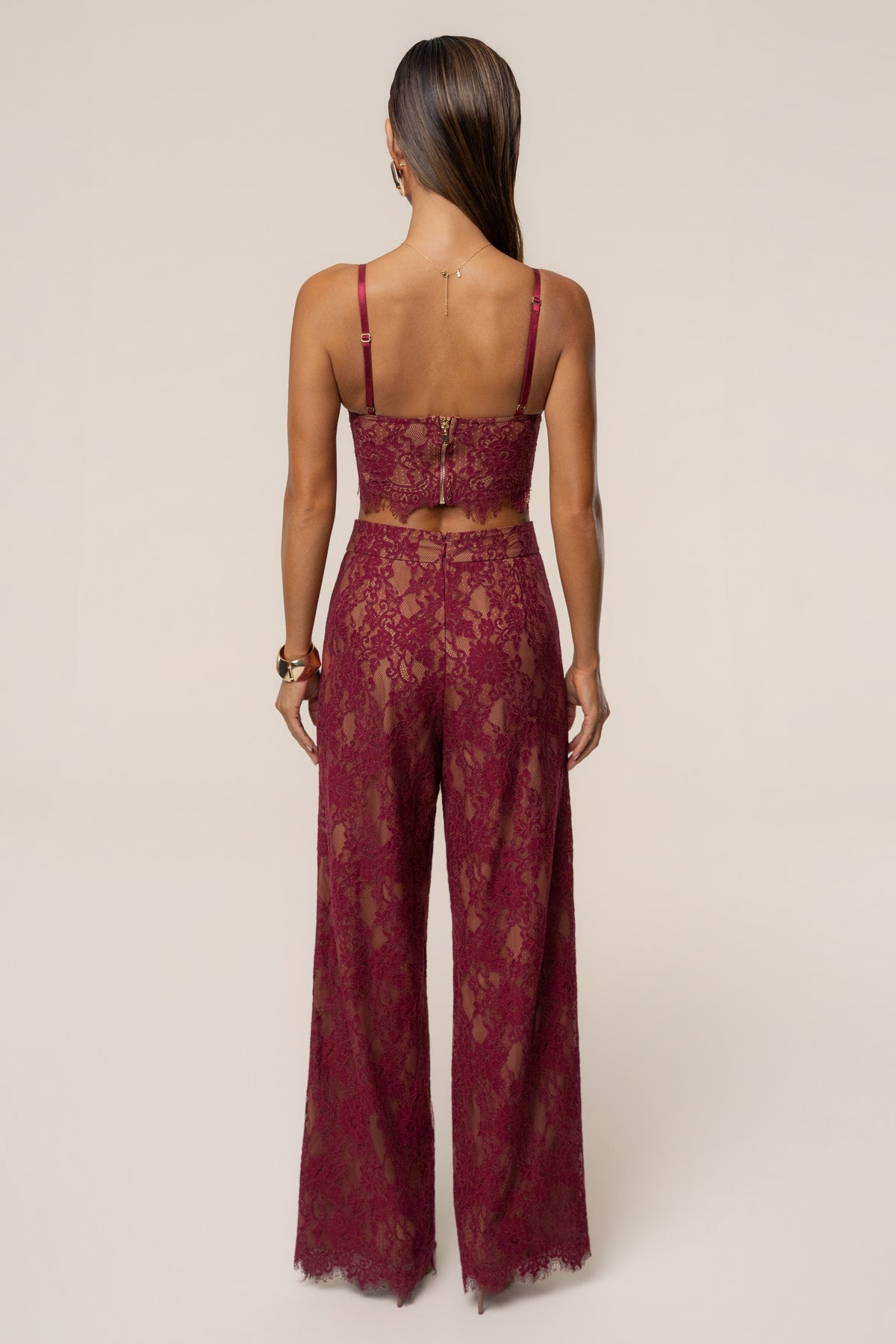 Burgundy Forever Crush Lace Top - JLUXLABEL