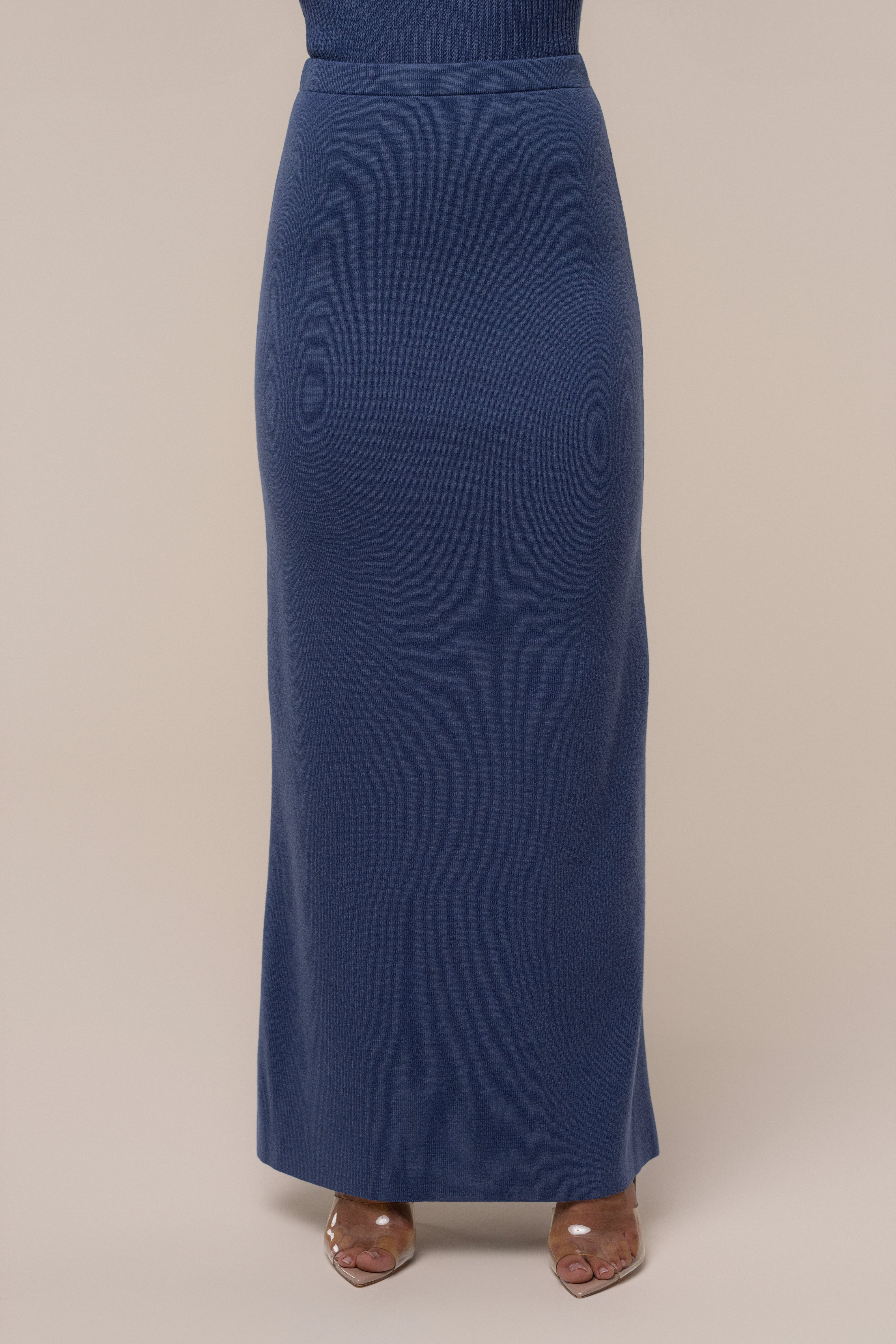 Dusk London Knit Maxi Skirt - JLUXLABEL