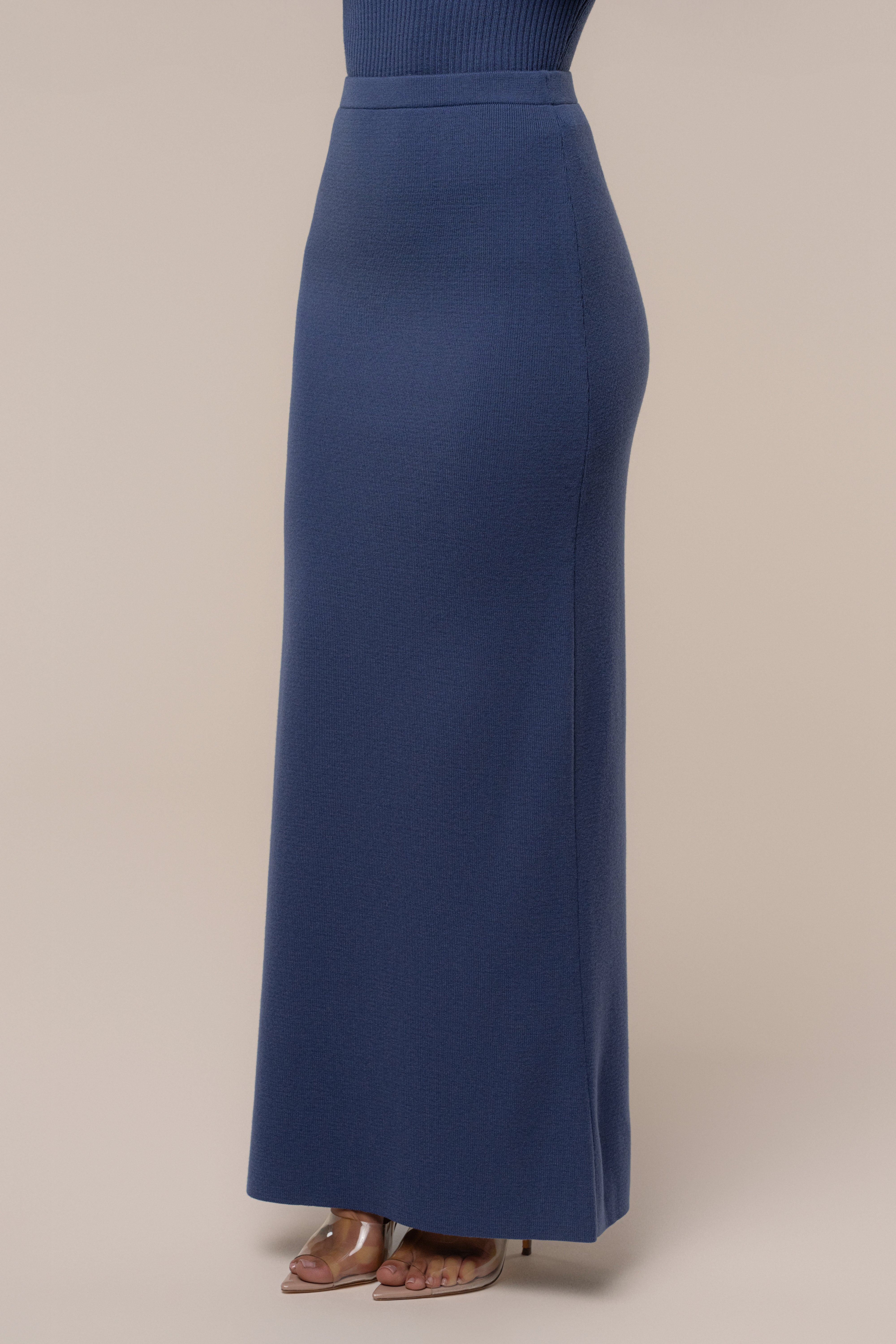 Dusk London Knit Maxi Skirt - JLUXLABEL