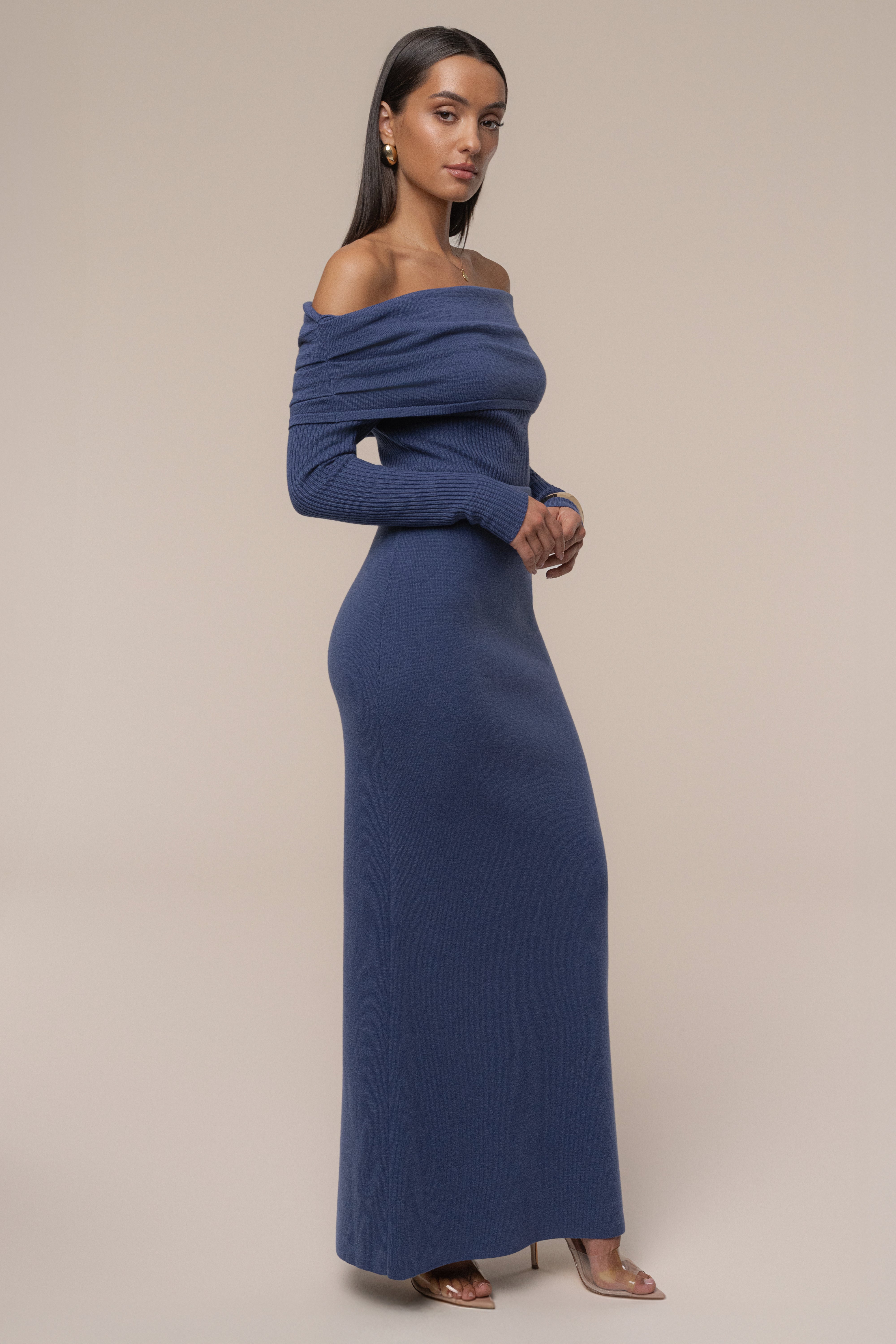 Dusk London Knit Maxi Skirt - JLUXLABEL