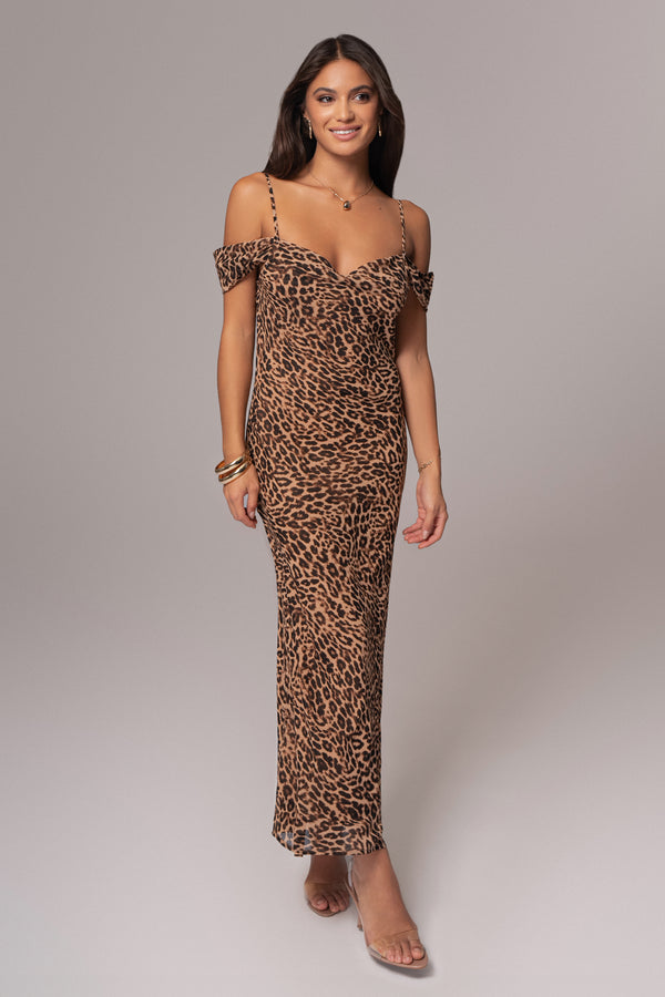 Leopard Print Hera Maxi Dress