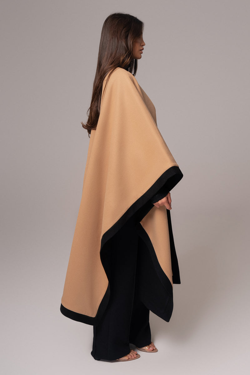 Beige Park City Reversible Shawl