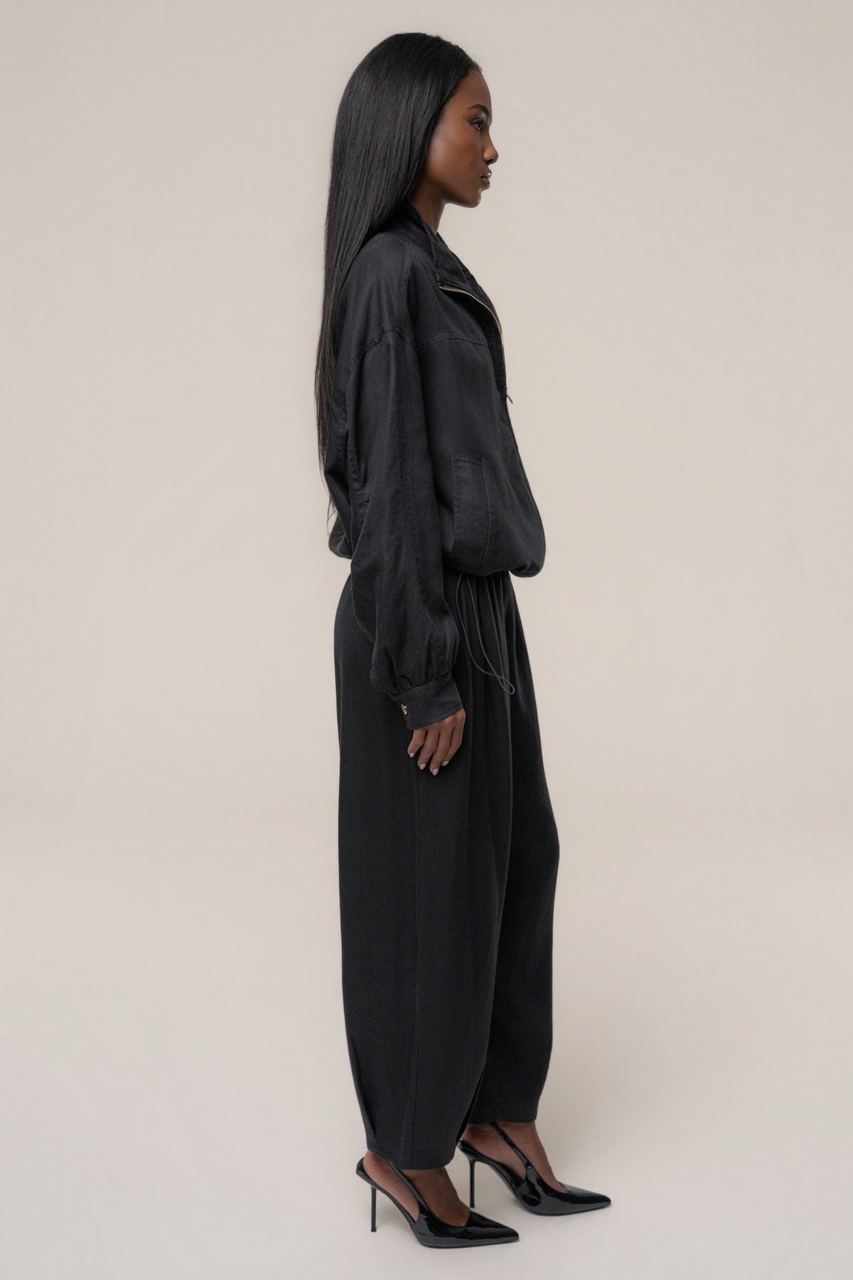 Black Weekend Funnel Neck Jacket - JLUXLABEL