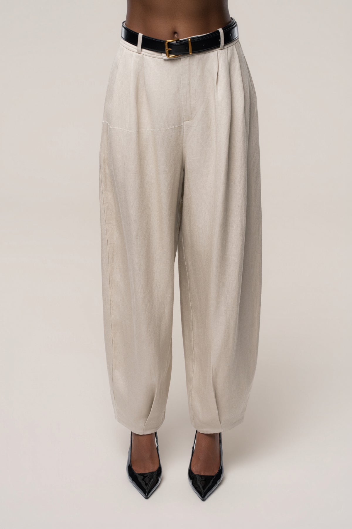 Stone Weekend Barrel Trouser - JLUXLABEL