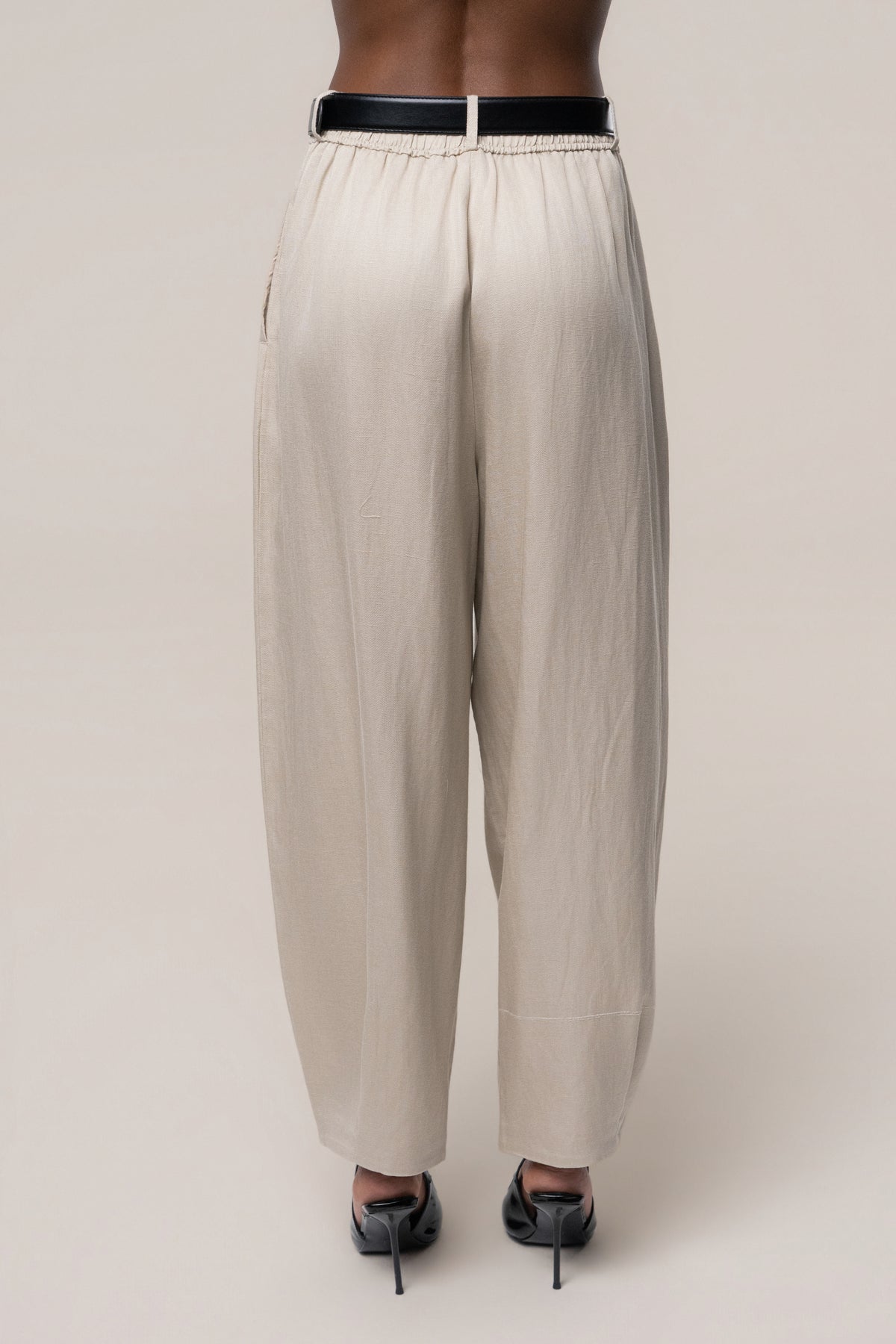 Stone Weekend Barrel Trouser - JLUXLABEL