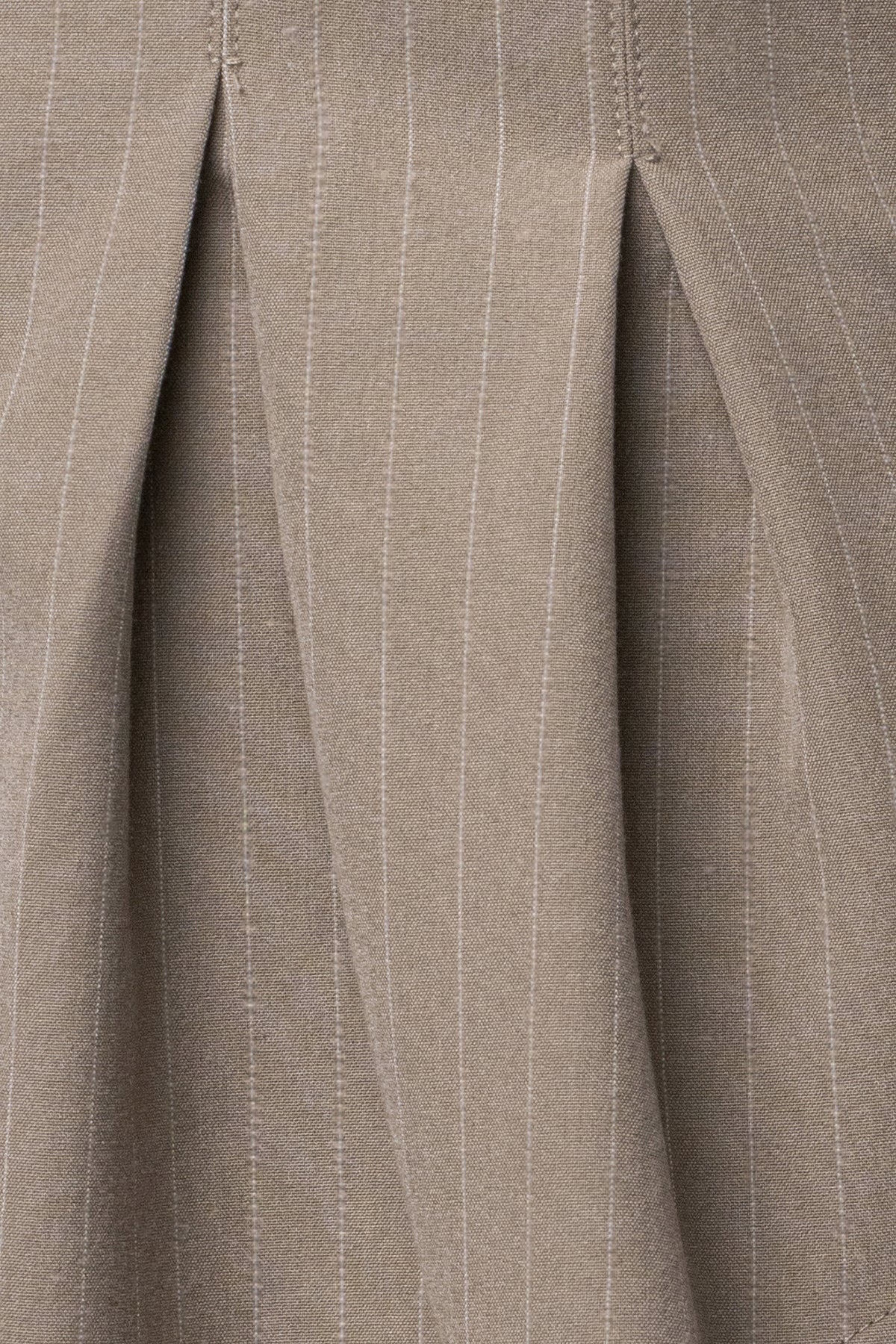 Beige Refined Lines Pinstripe Top - JLUXLABEL
