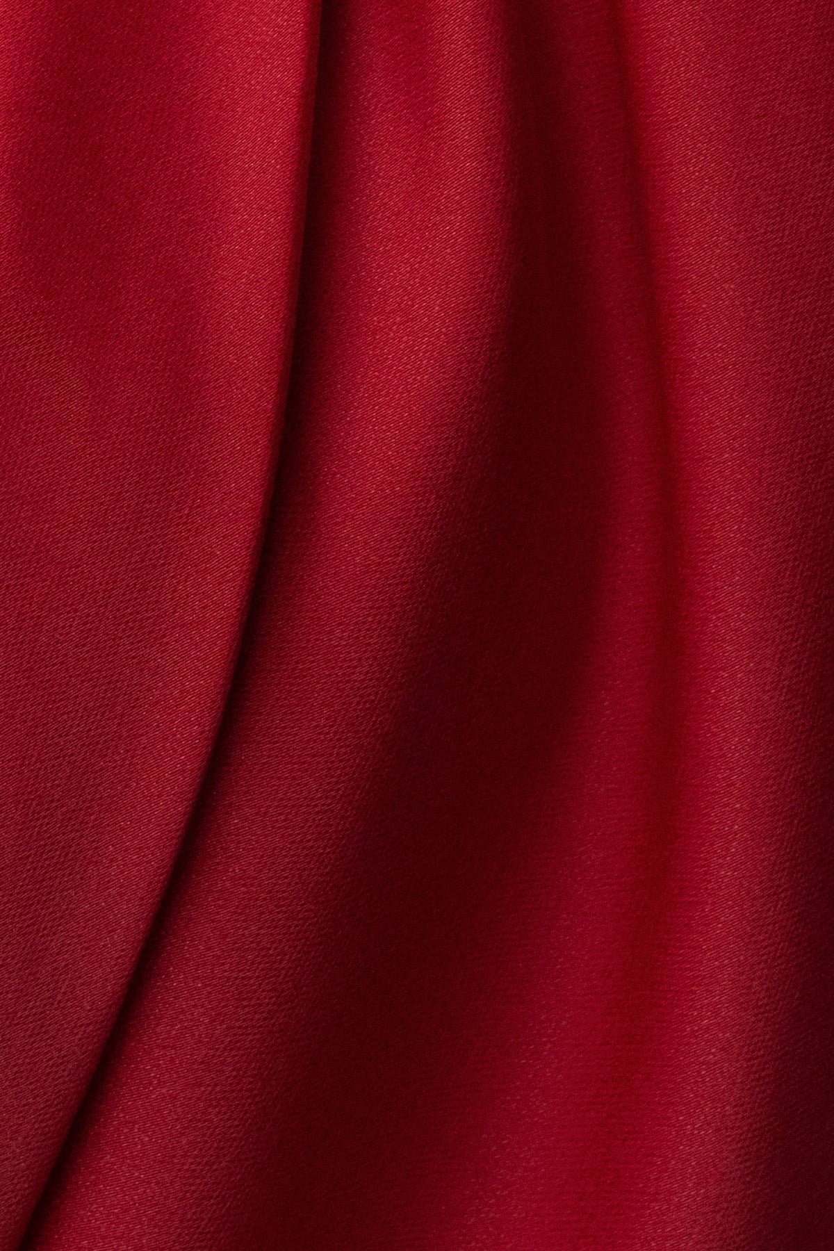 Red Draped Radiance Maxi Dress