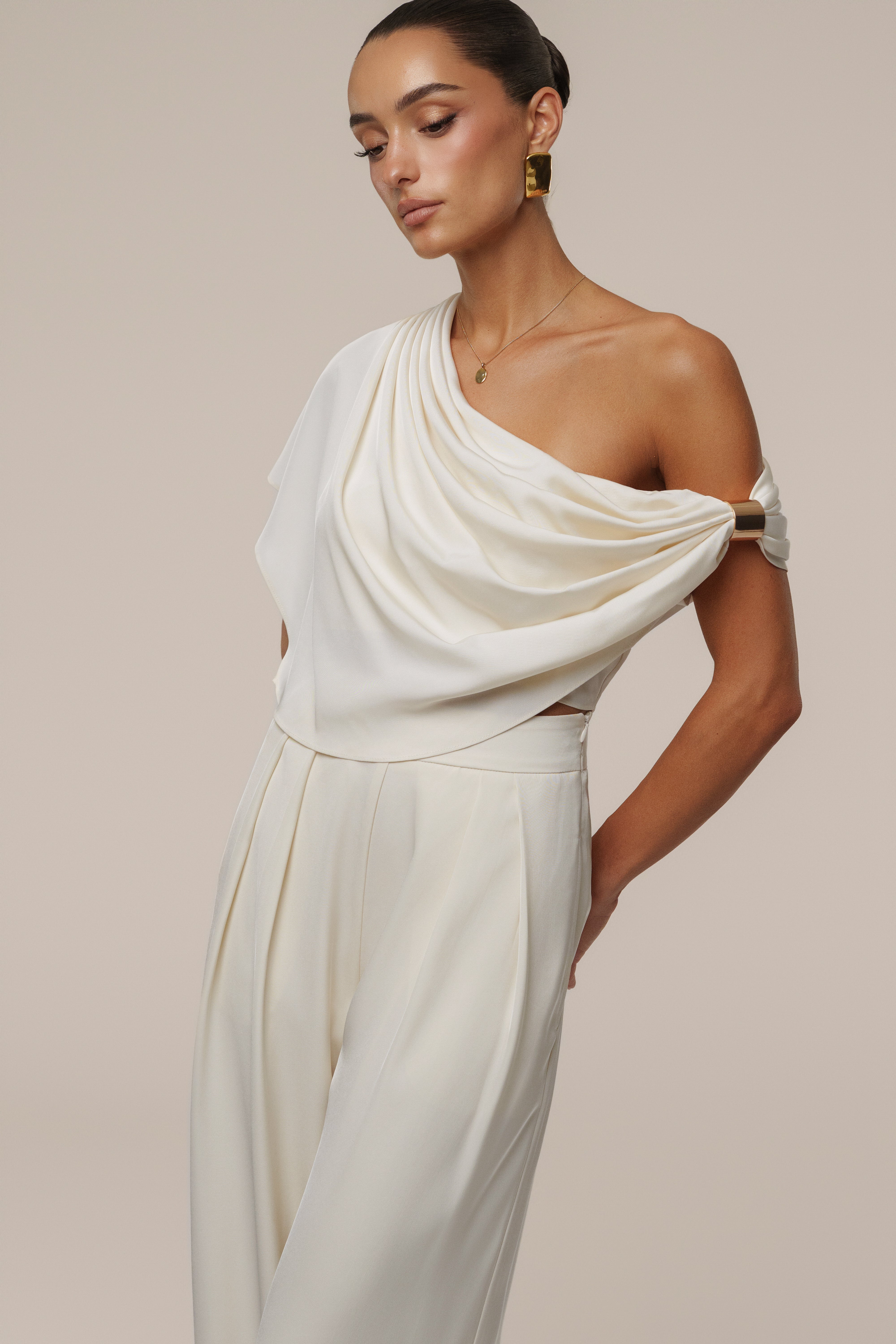 Buttercream Gleam and Glow Satin Top - JLUXLABEL