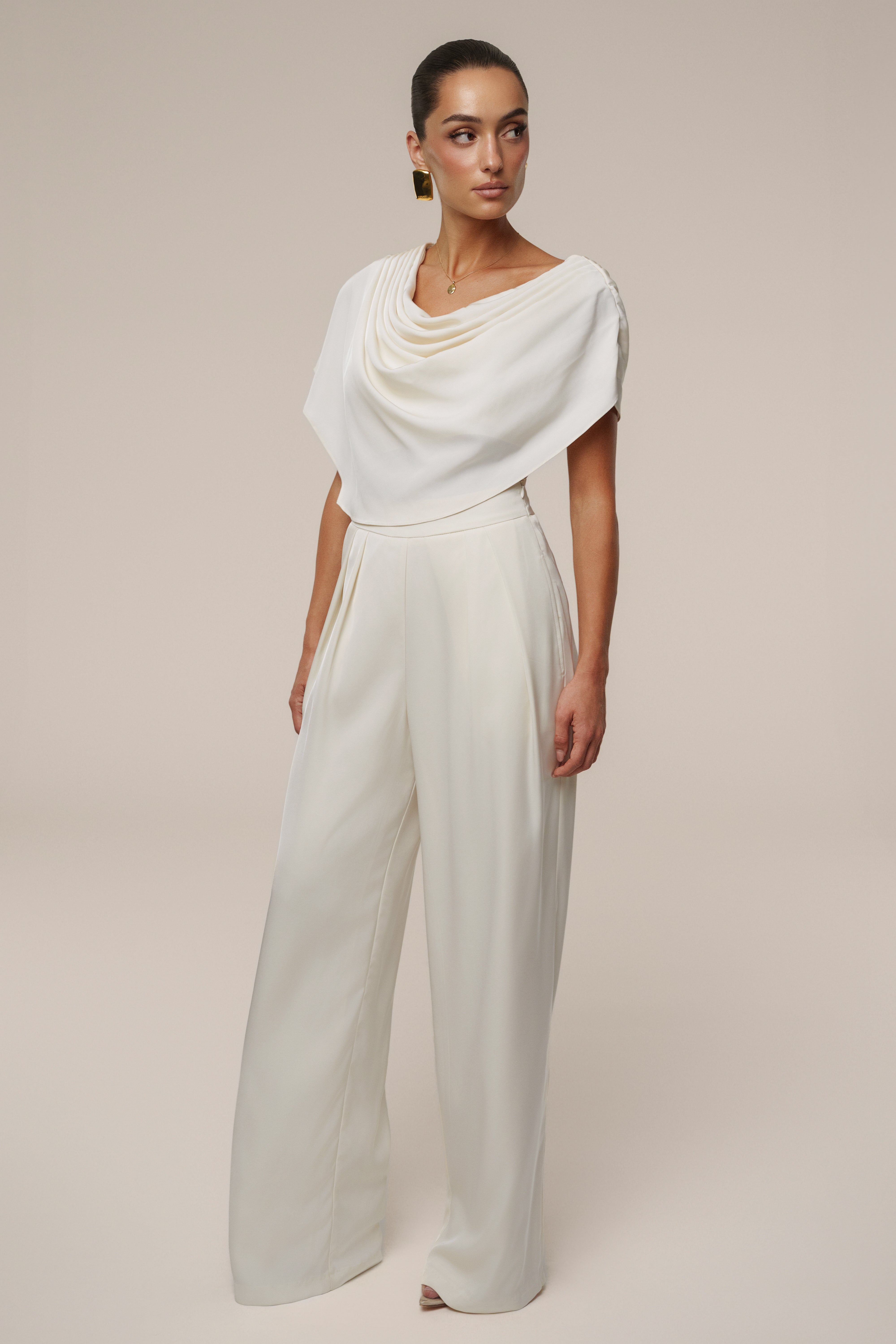 Buttercream Gleam and Glow Satin Top - JLUXLABEL