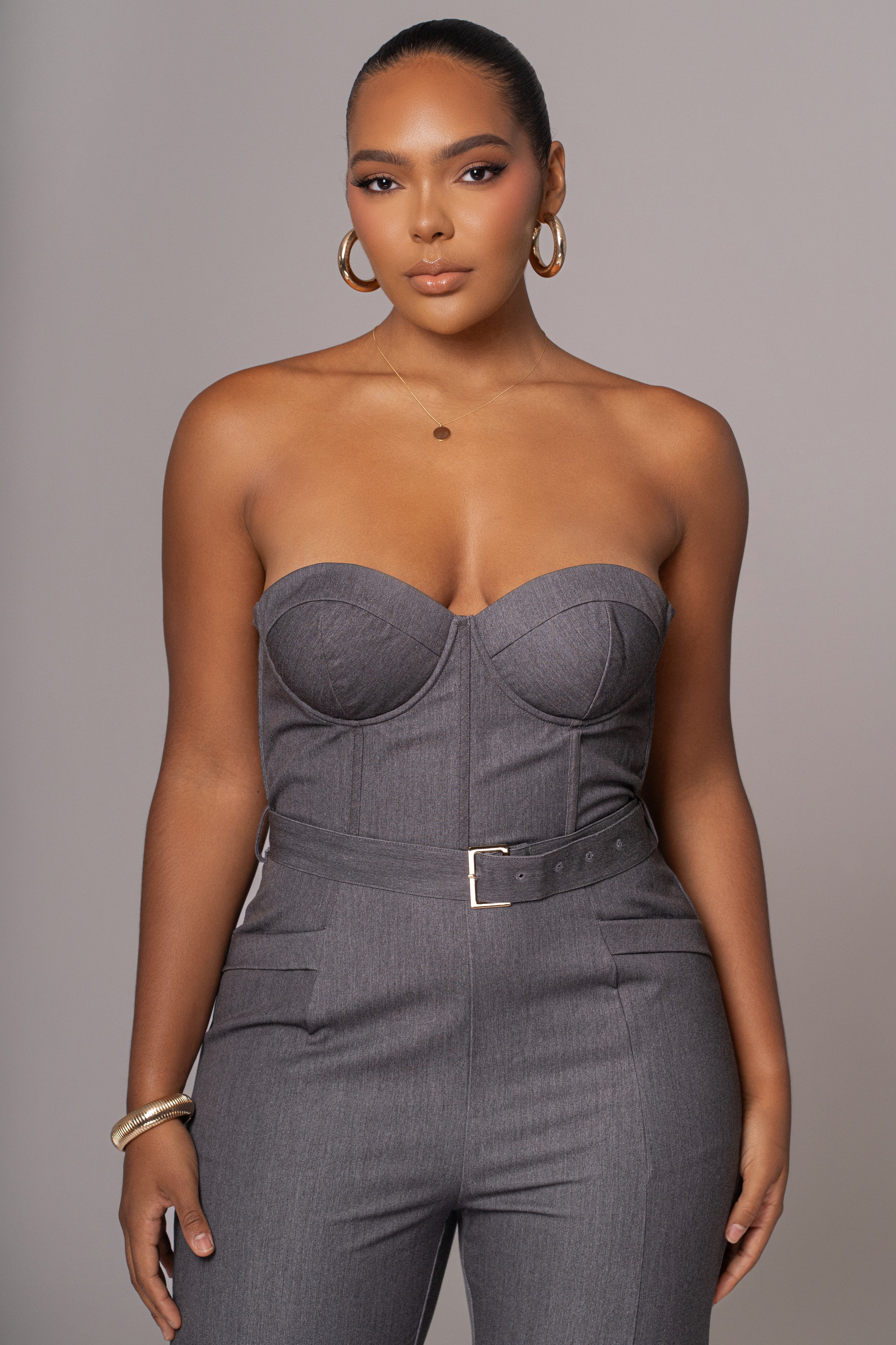 Grey Sweetheart Aroma Jumpsuit