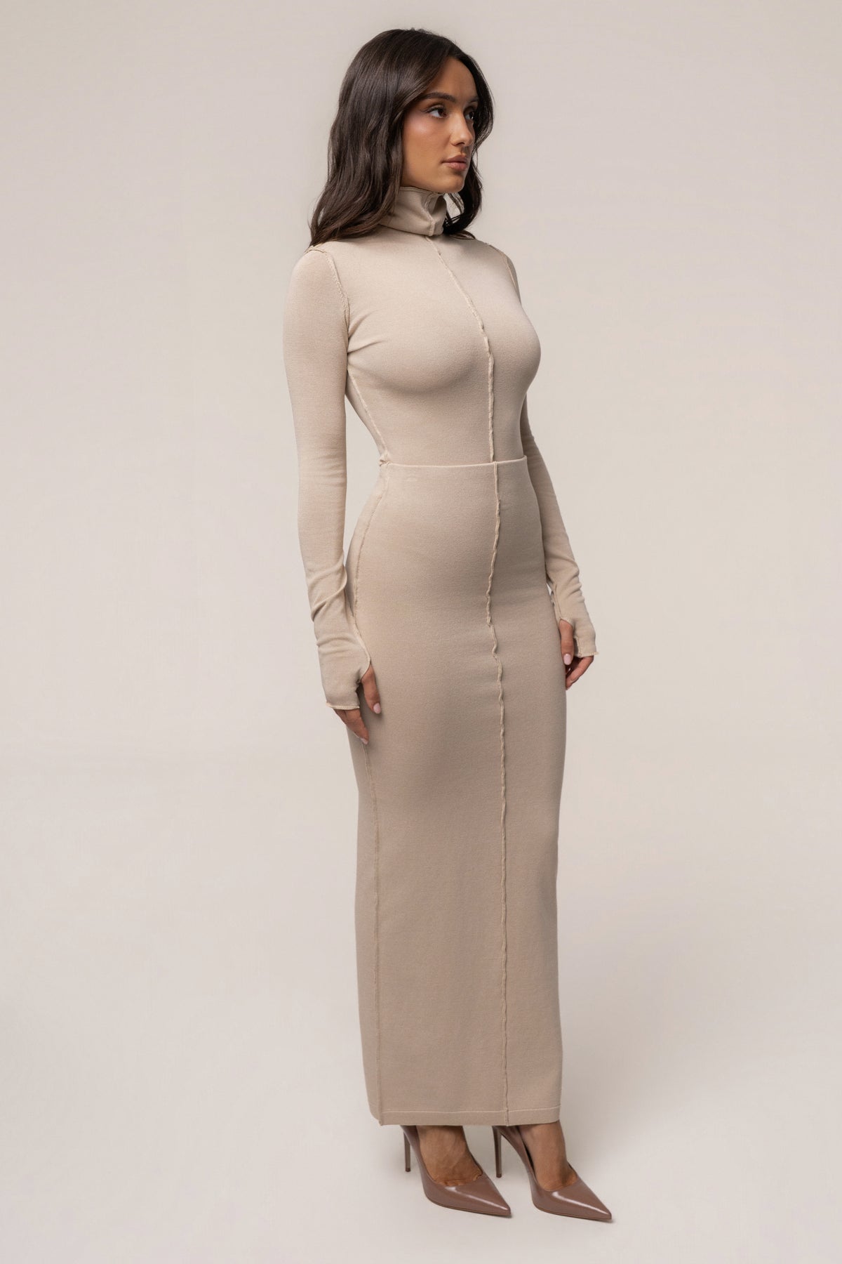 Sand Studio Knit Maxi Skirt - JLUXLABEL