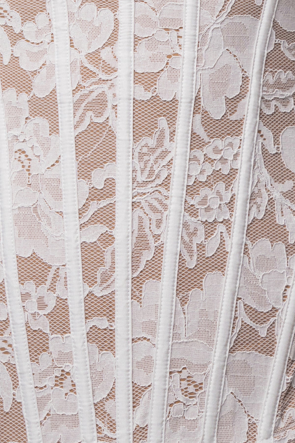 White Timeless Love Lace Corset - JLUXLABEL