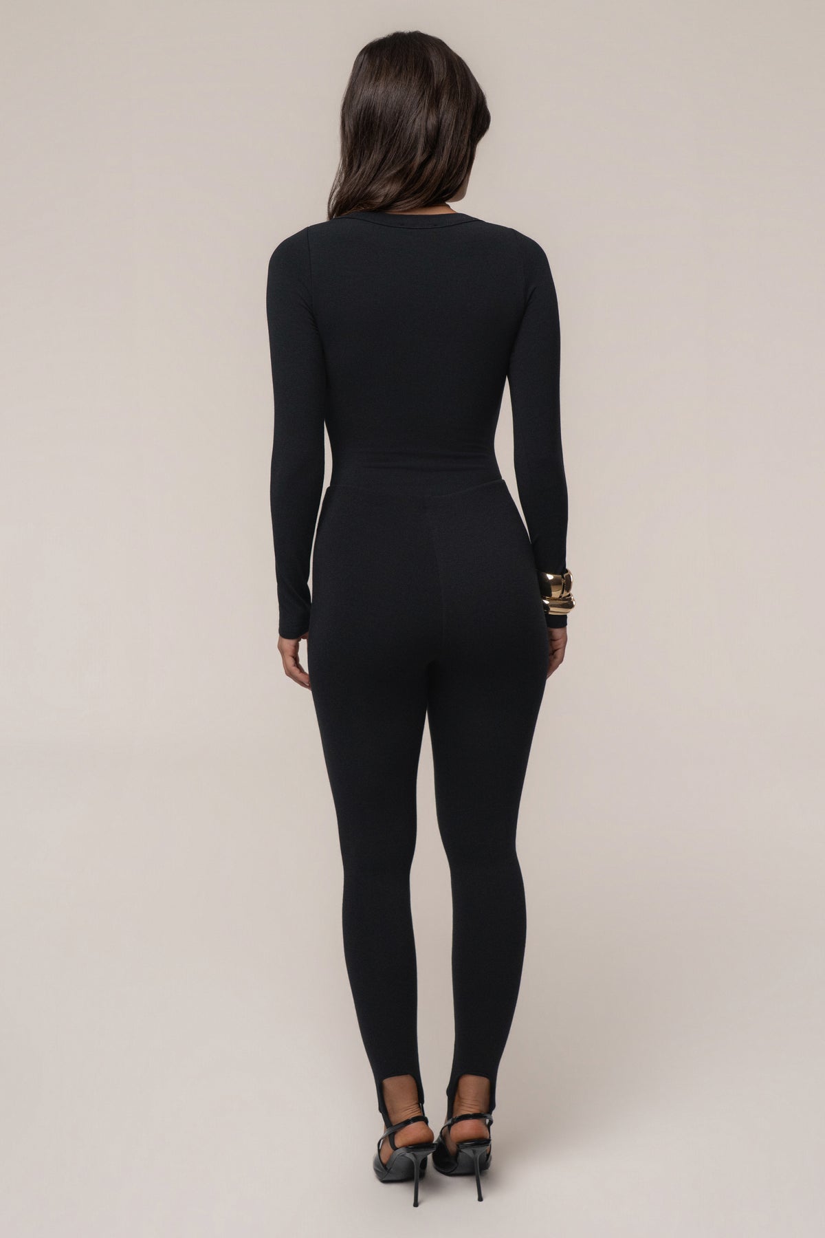 Black Foundation Stirrup Legging